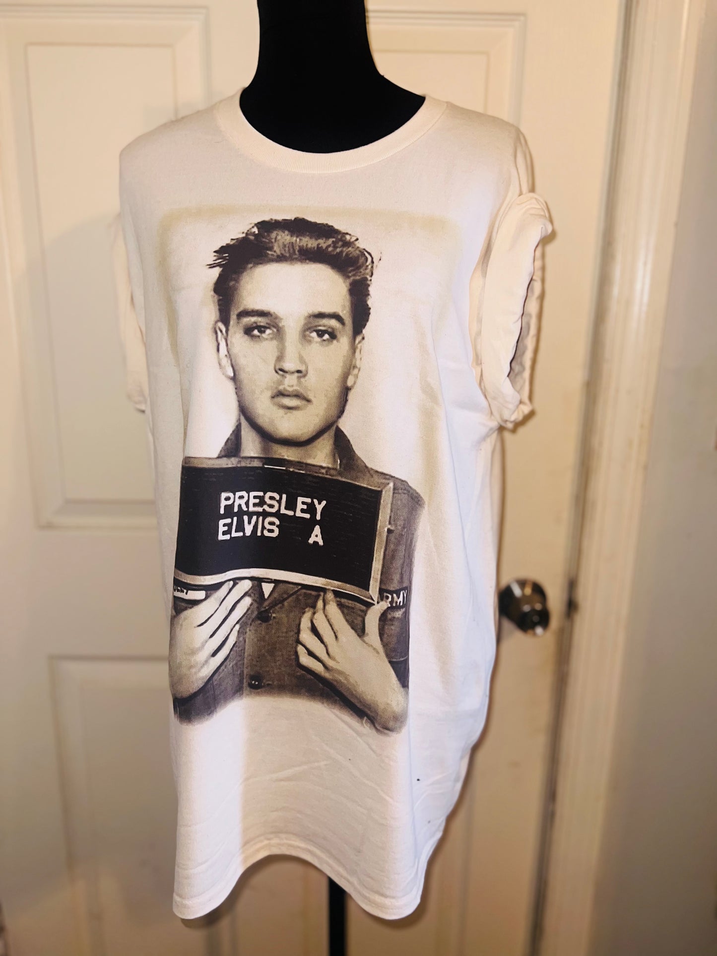 Elvis Oversized Distressed Tee