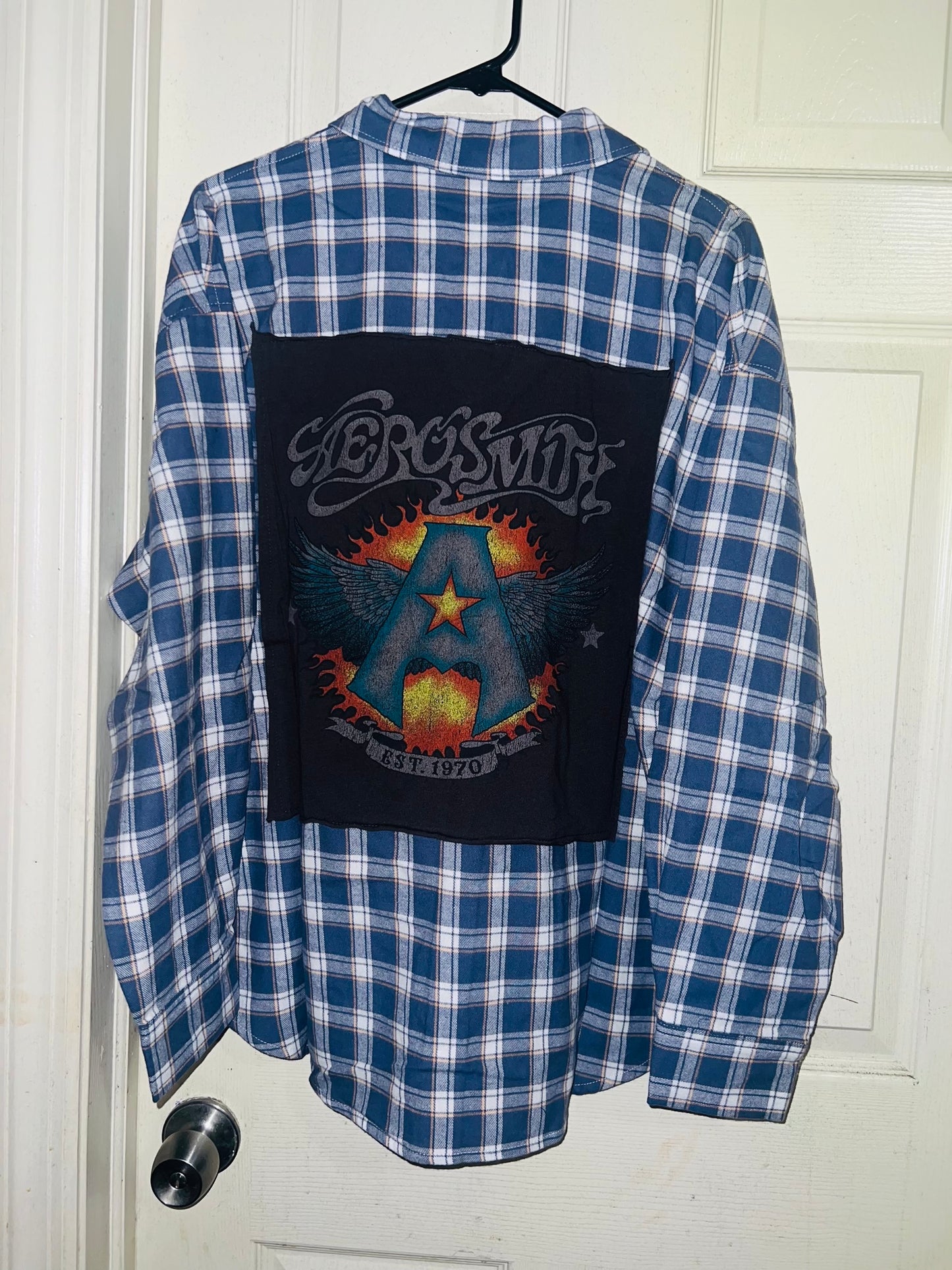 Aerosmith Oversized Flannel with a Backpatch