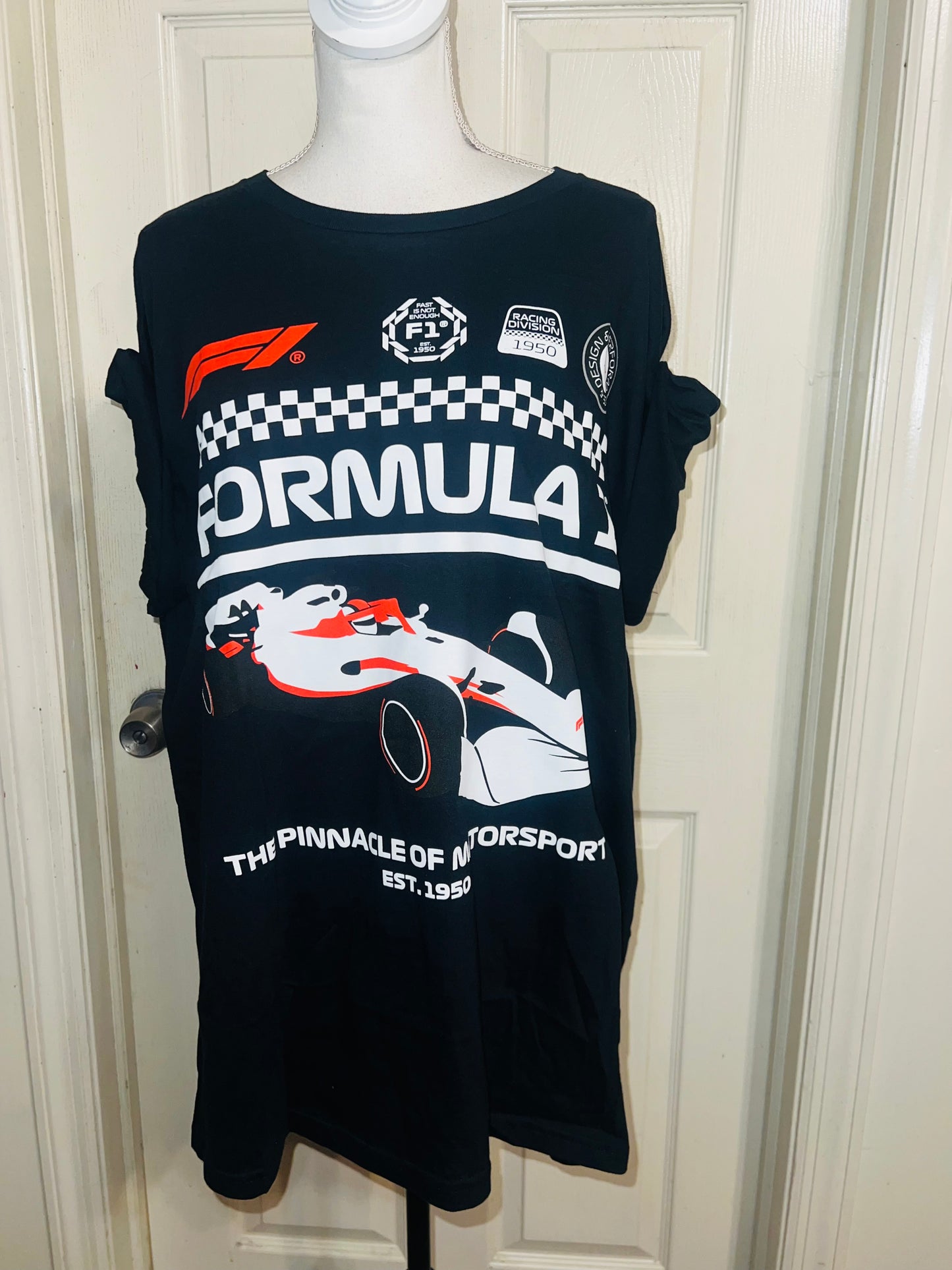 Formula 1 Oversized Distressed Tee