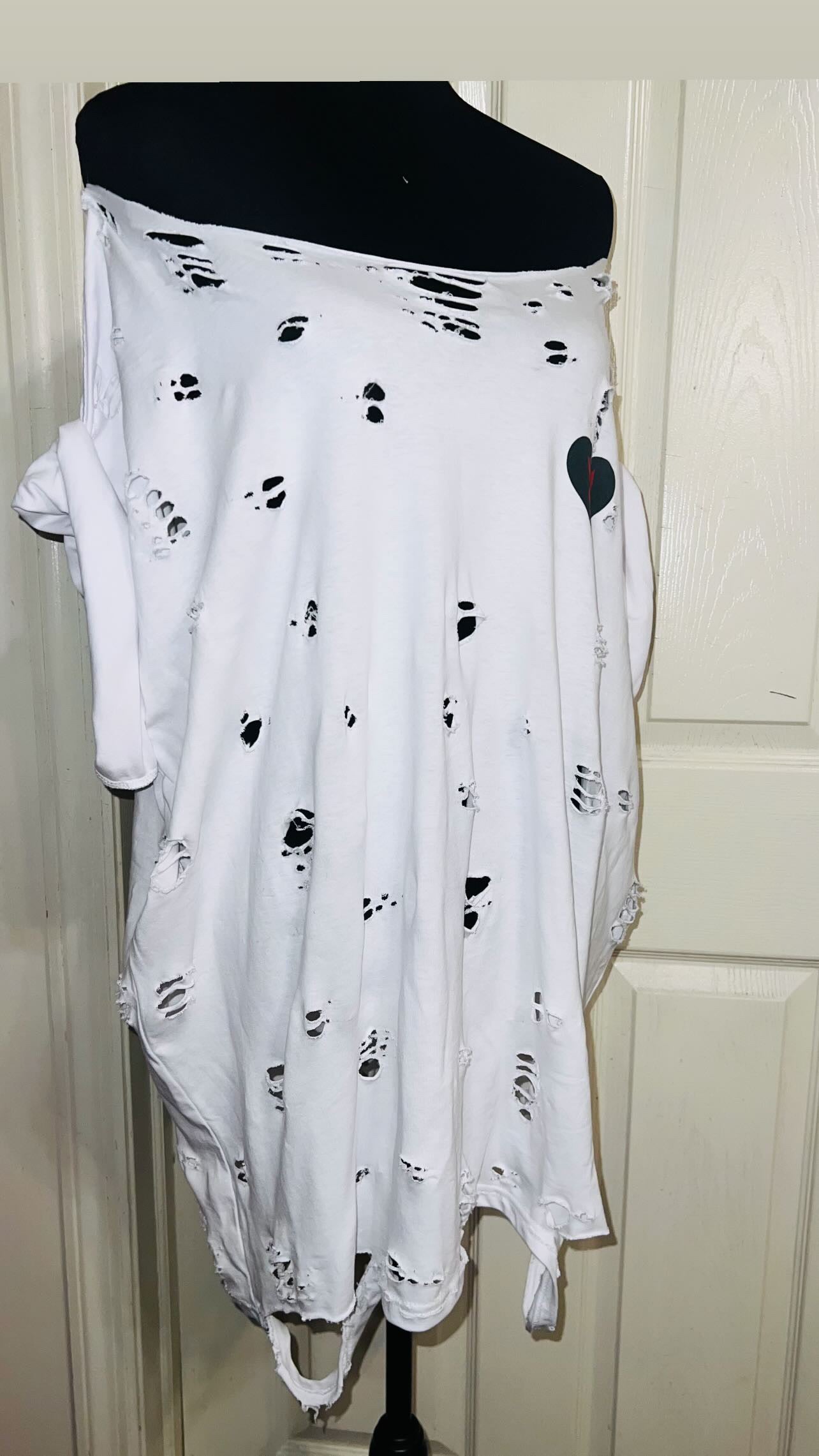 Playboy Double Sided Oversized Distressed Tee