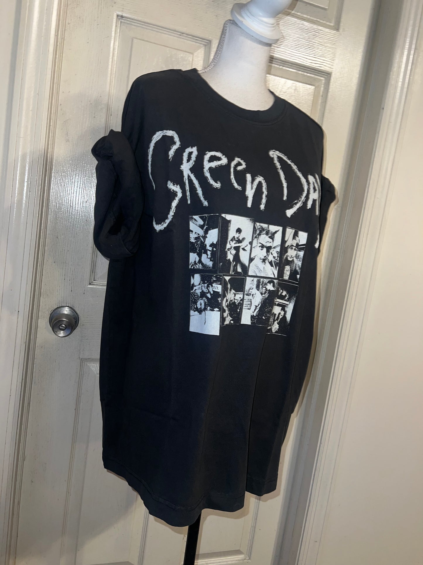 Green Day Oversized Distressed Tee