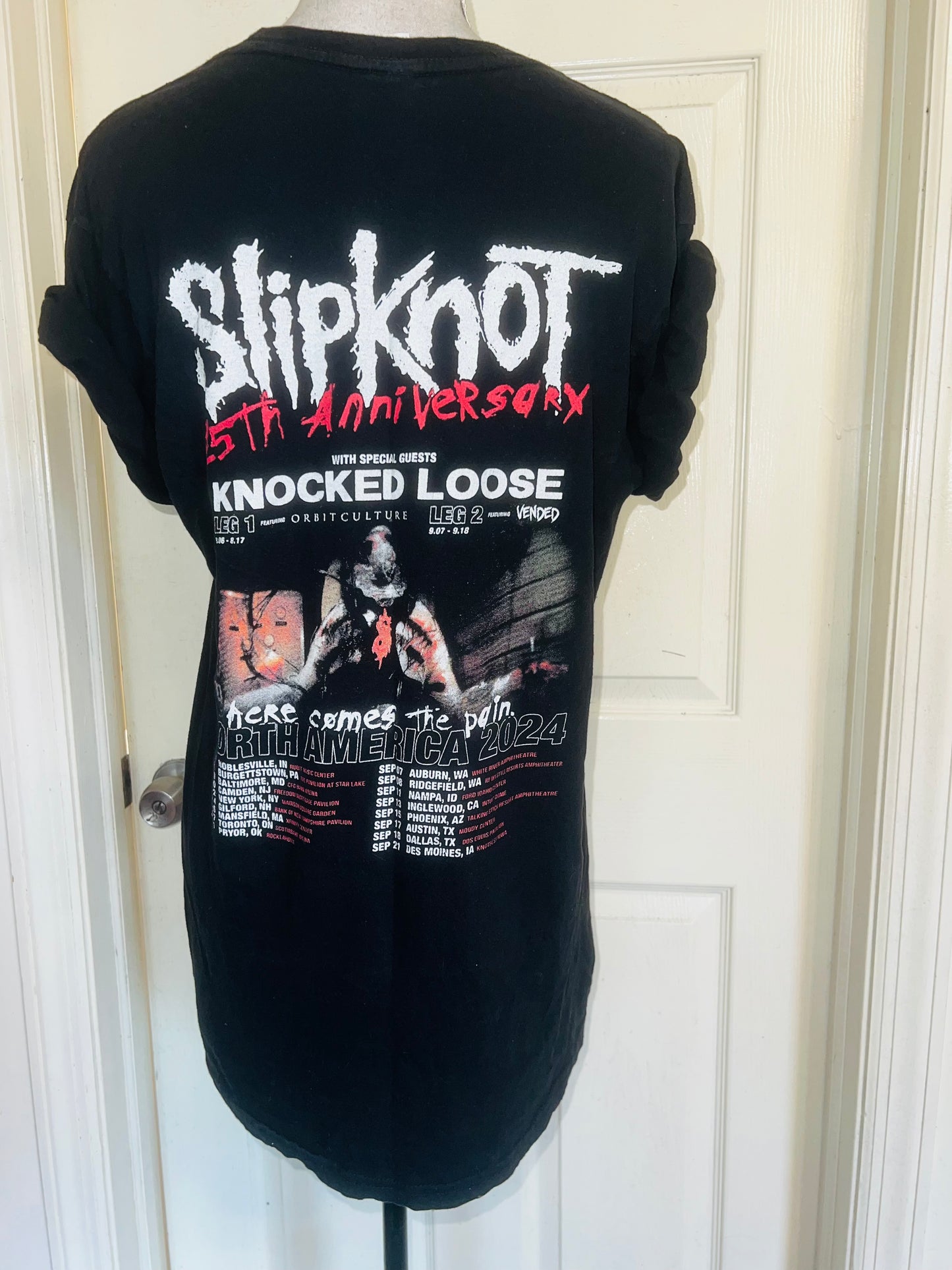 Slipknot Double Sided Oversized Distressed Tee