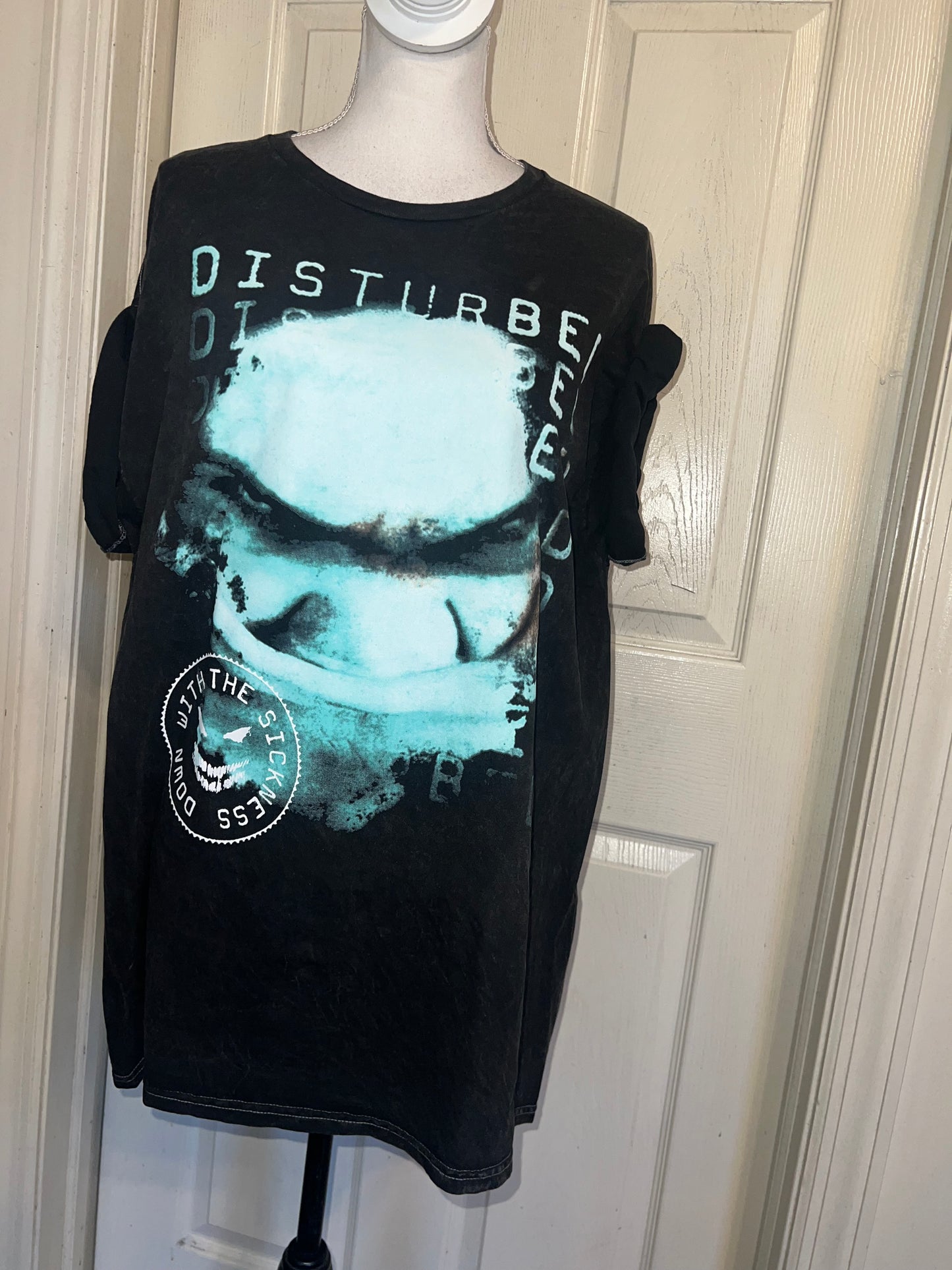 Disturbed Oversized Distressed Tee