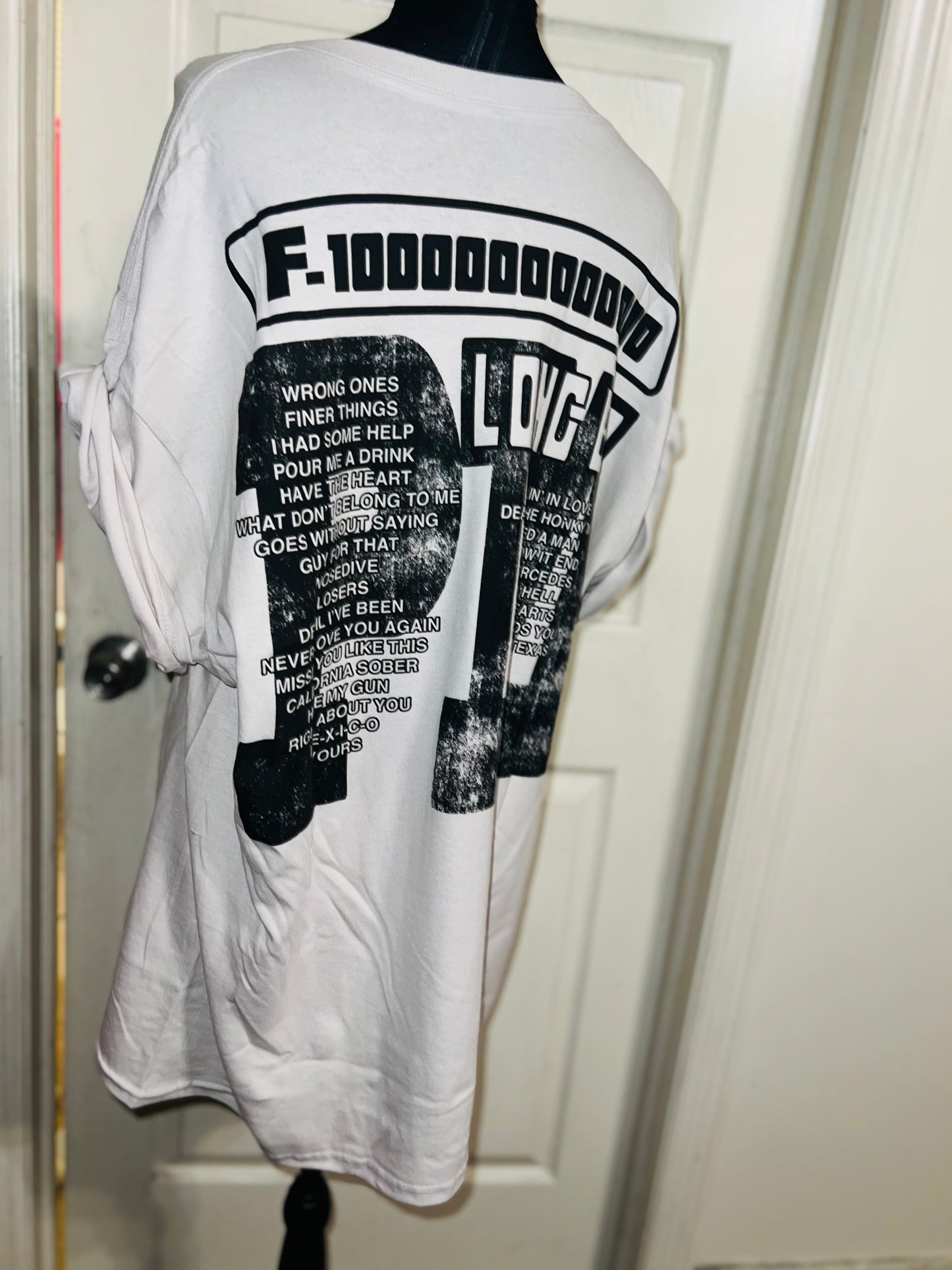Post Malone Double Sided Oversized Distressed Tee