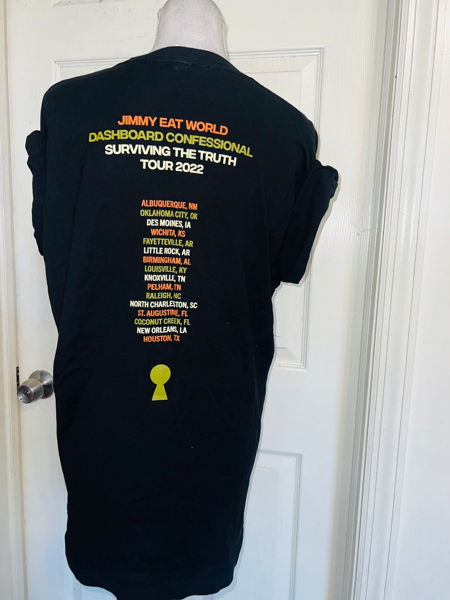 Dashboard Confessional / Jimmy Eat World Double Sided Distressed Tee