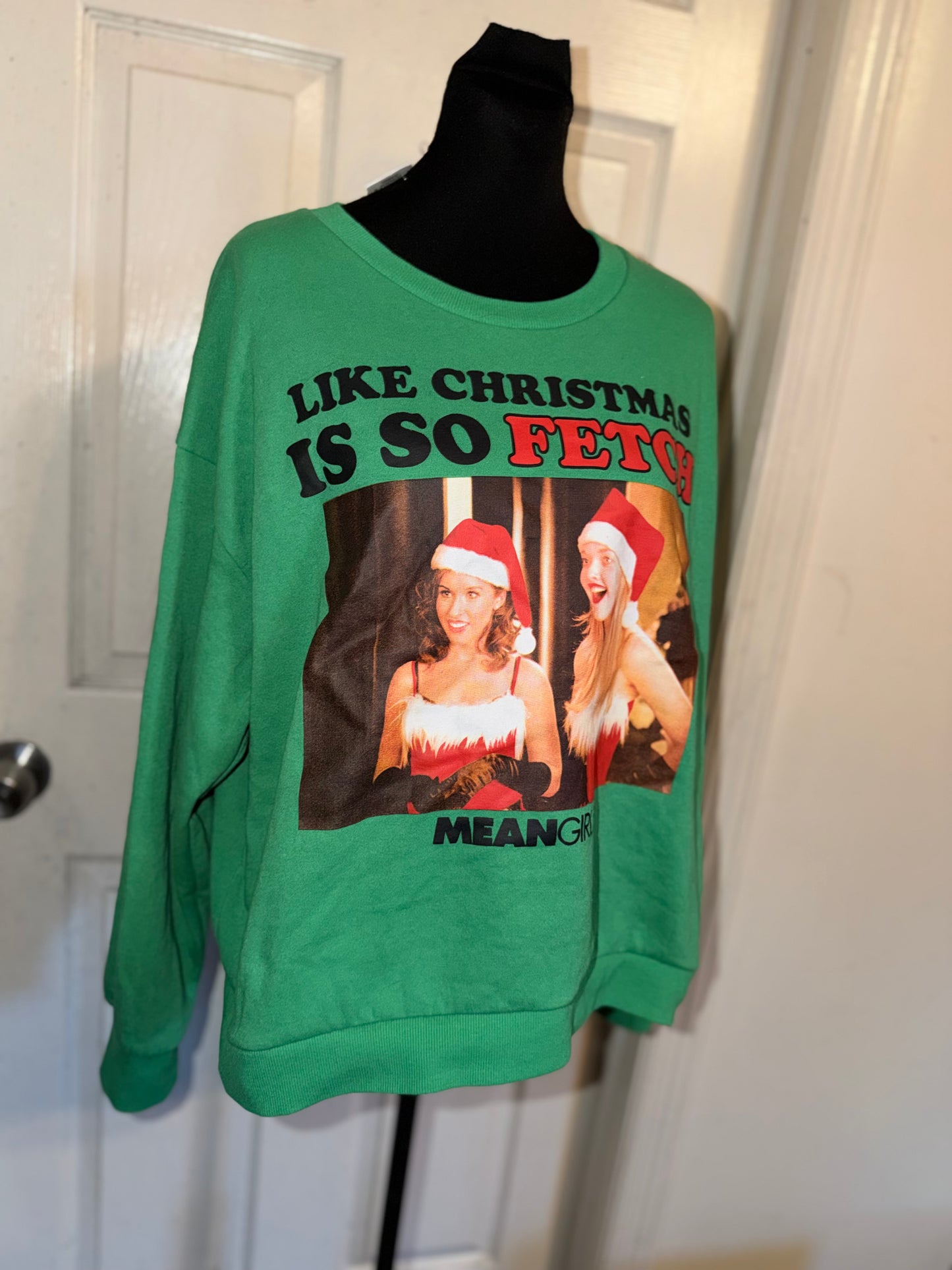 Mean Girls Holiday Oversized Distressed Sweatshirt
