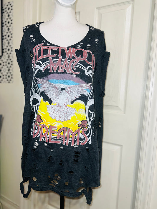 Fleetwood Mac Oversized Distressed Tee