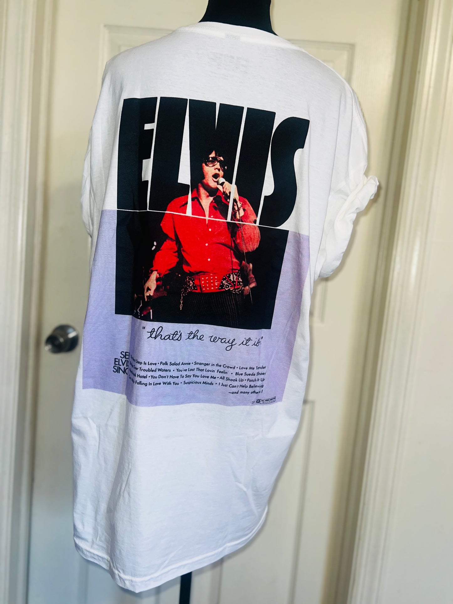 Elvis Double Sided Oversized Distressed Tee