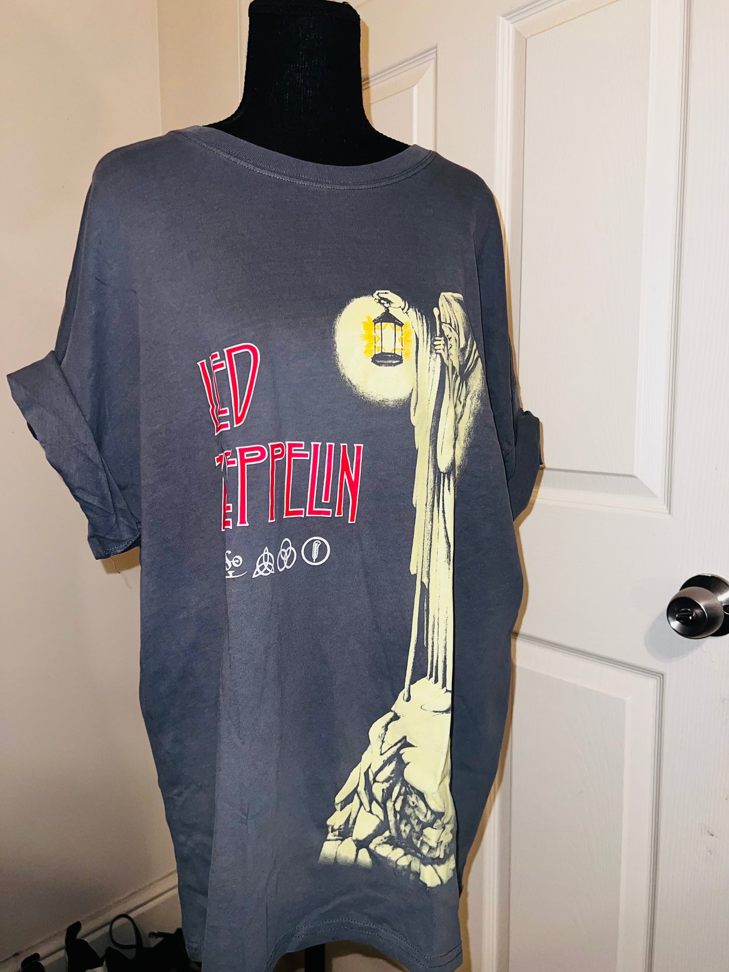 Led Zeppelin Oversized Distressed Tee