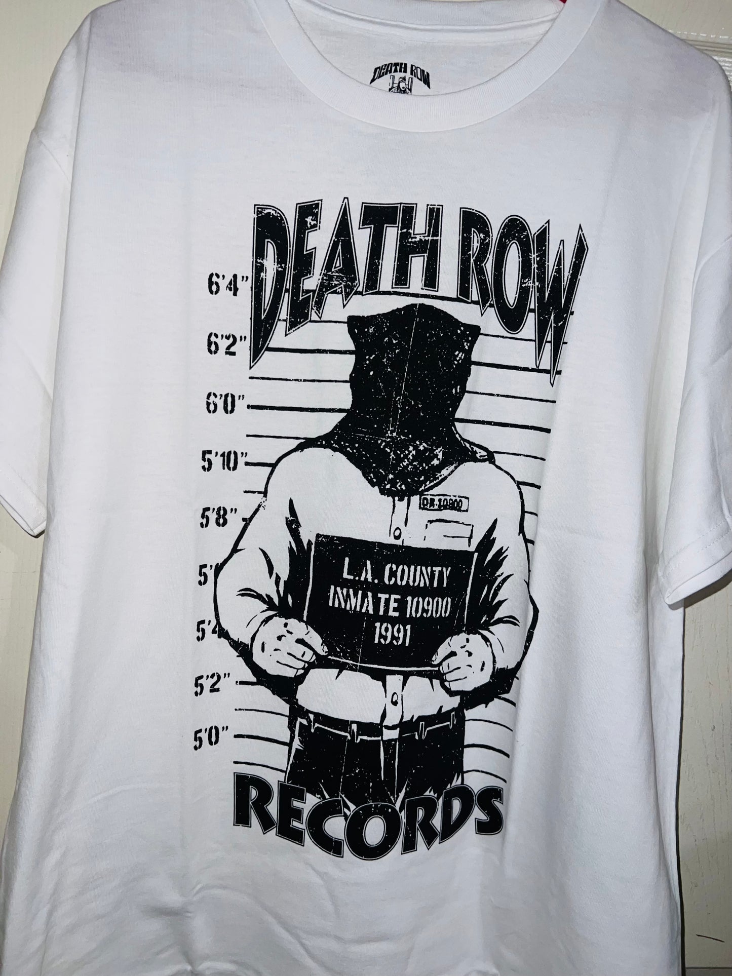 Death Row Records Oversized Distressed Tee