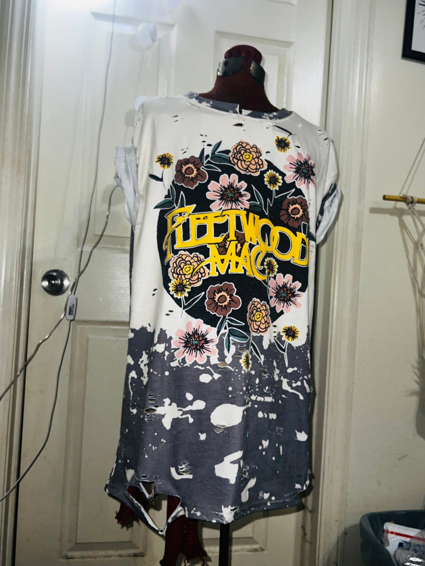Fleetwood Mac Floral Distressed Tee
