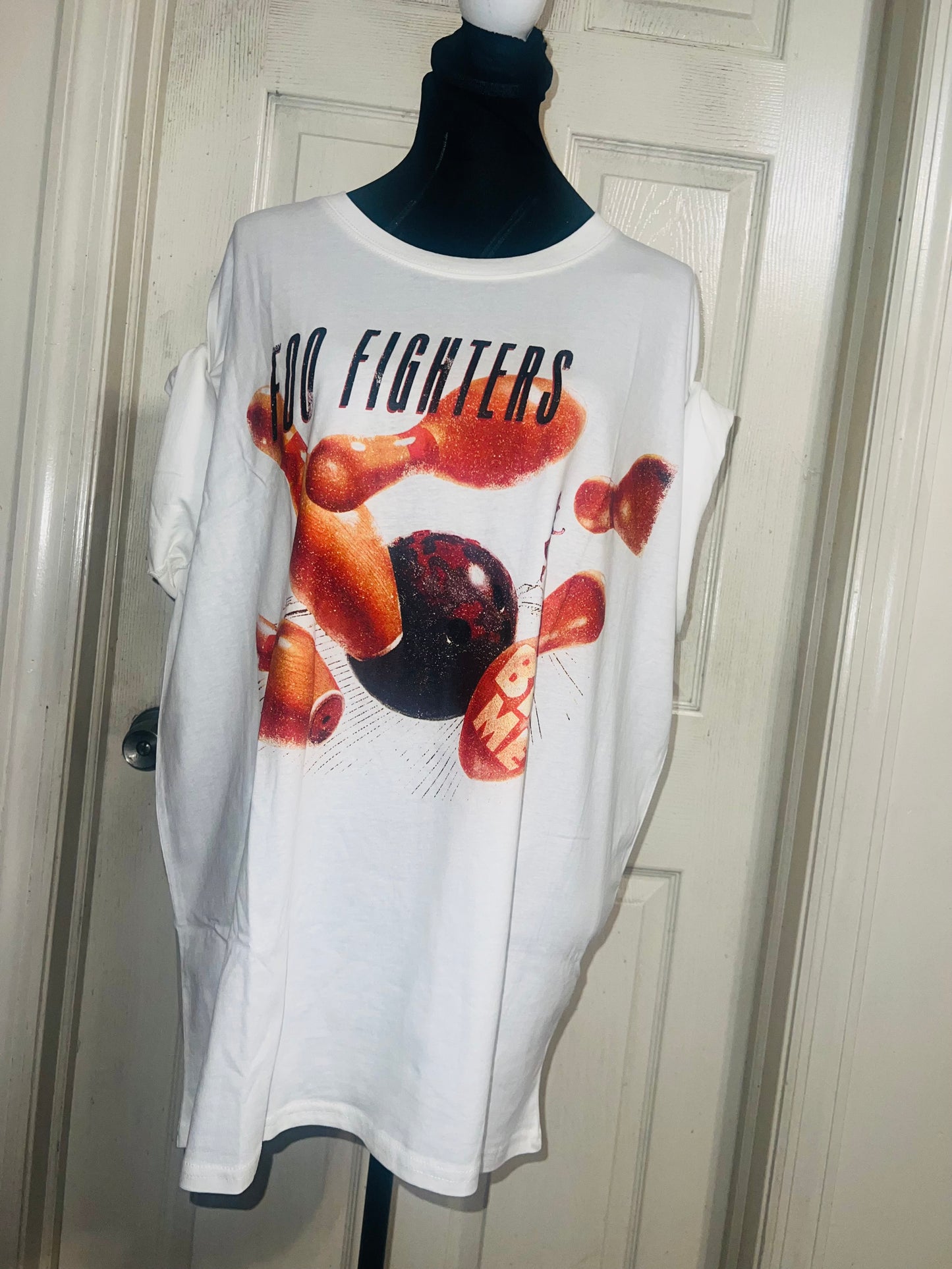 Foo Fighters Oversized Distressed Tee