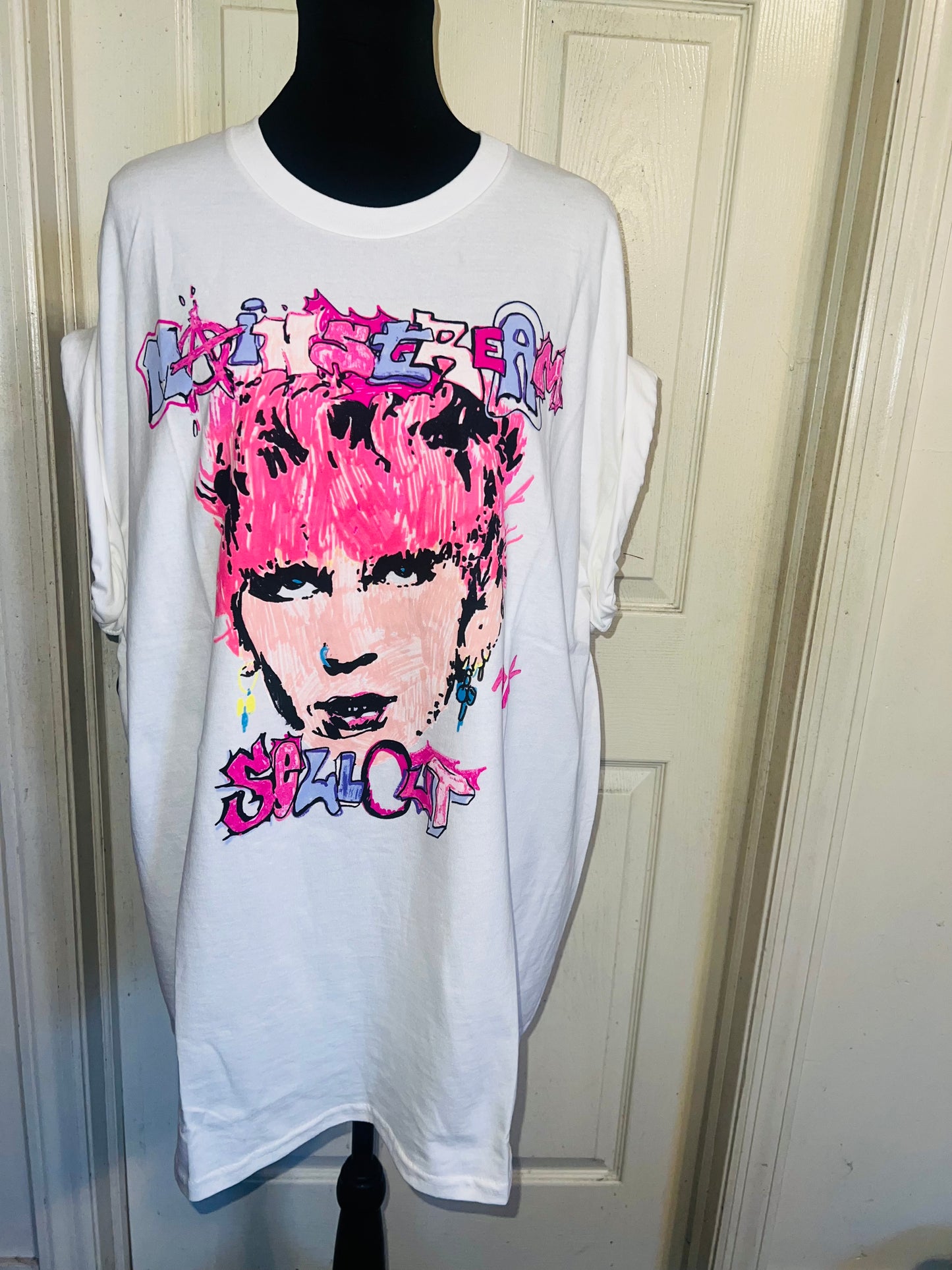 Machine Gun Kelly Oversized Distressed Tee