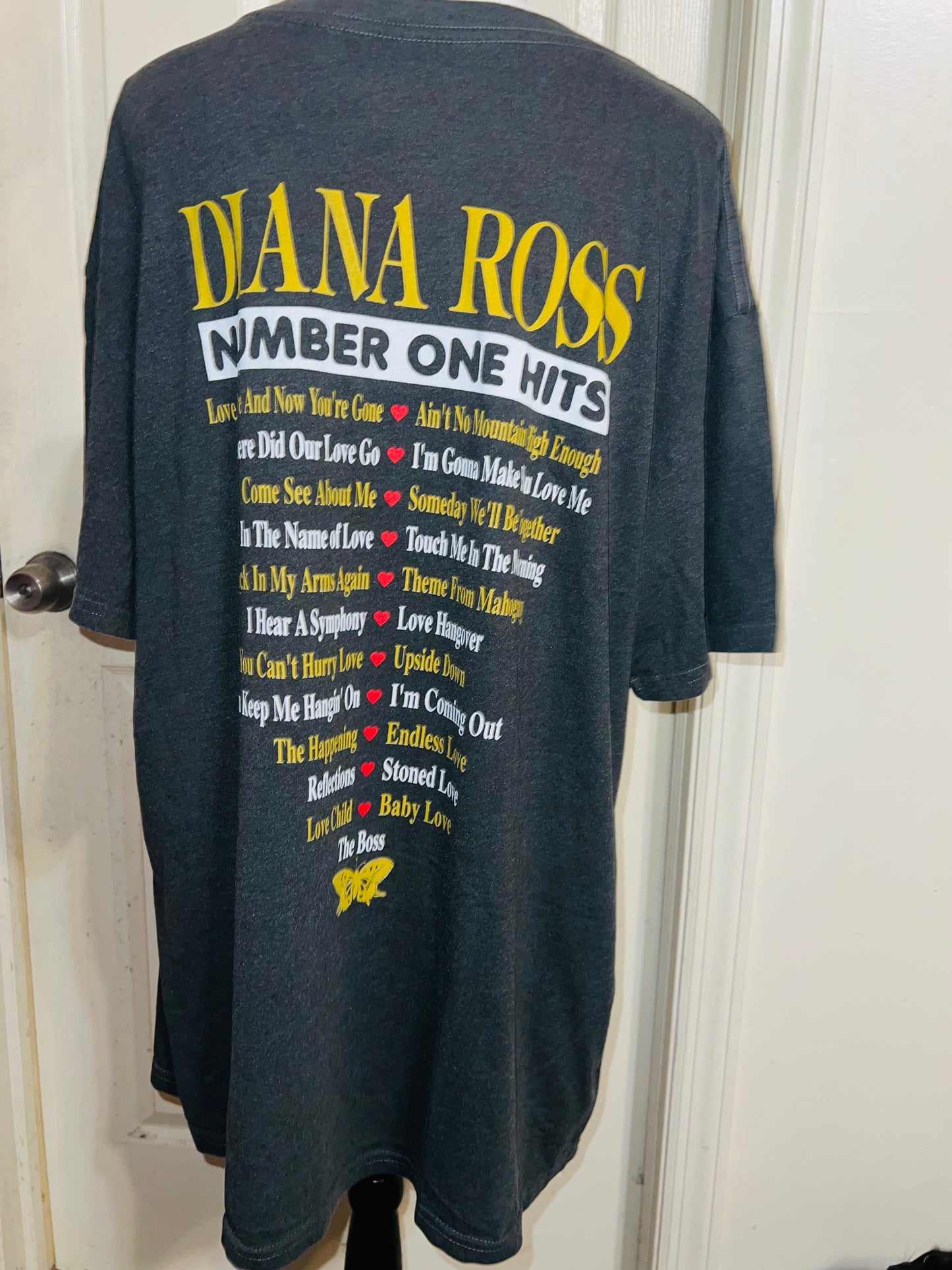 Diana Ross Double Sided Oversized Distressed Tee