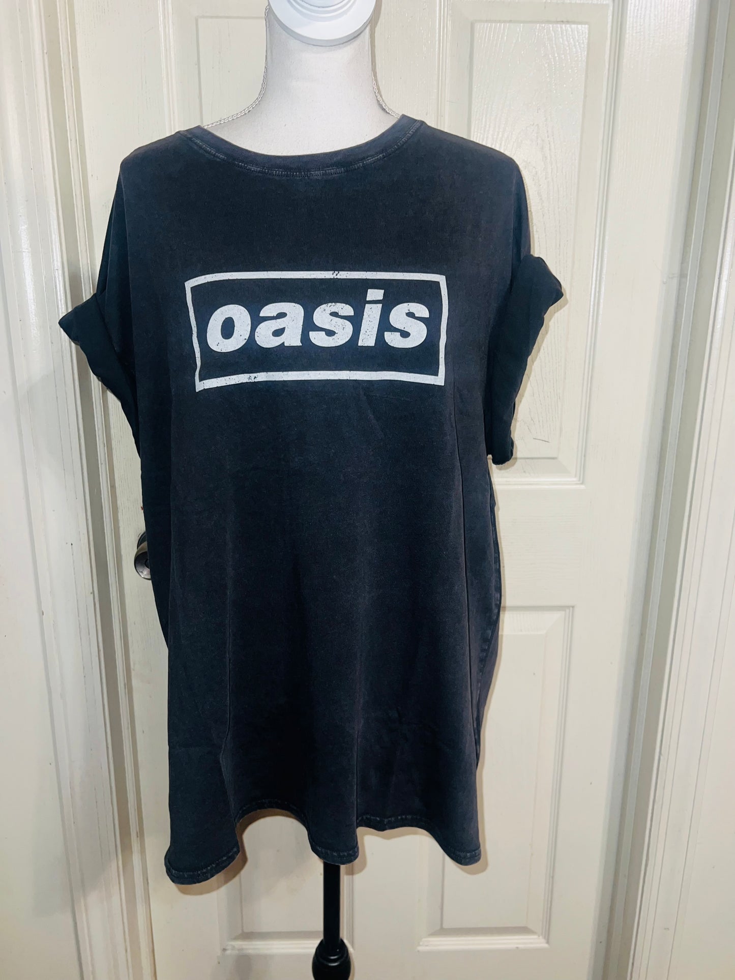Oasis Double Sided Oversized Distressed Tee