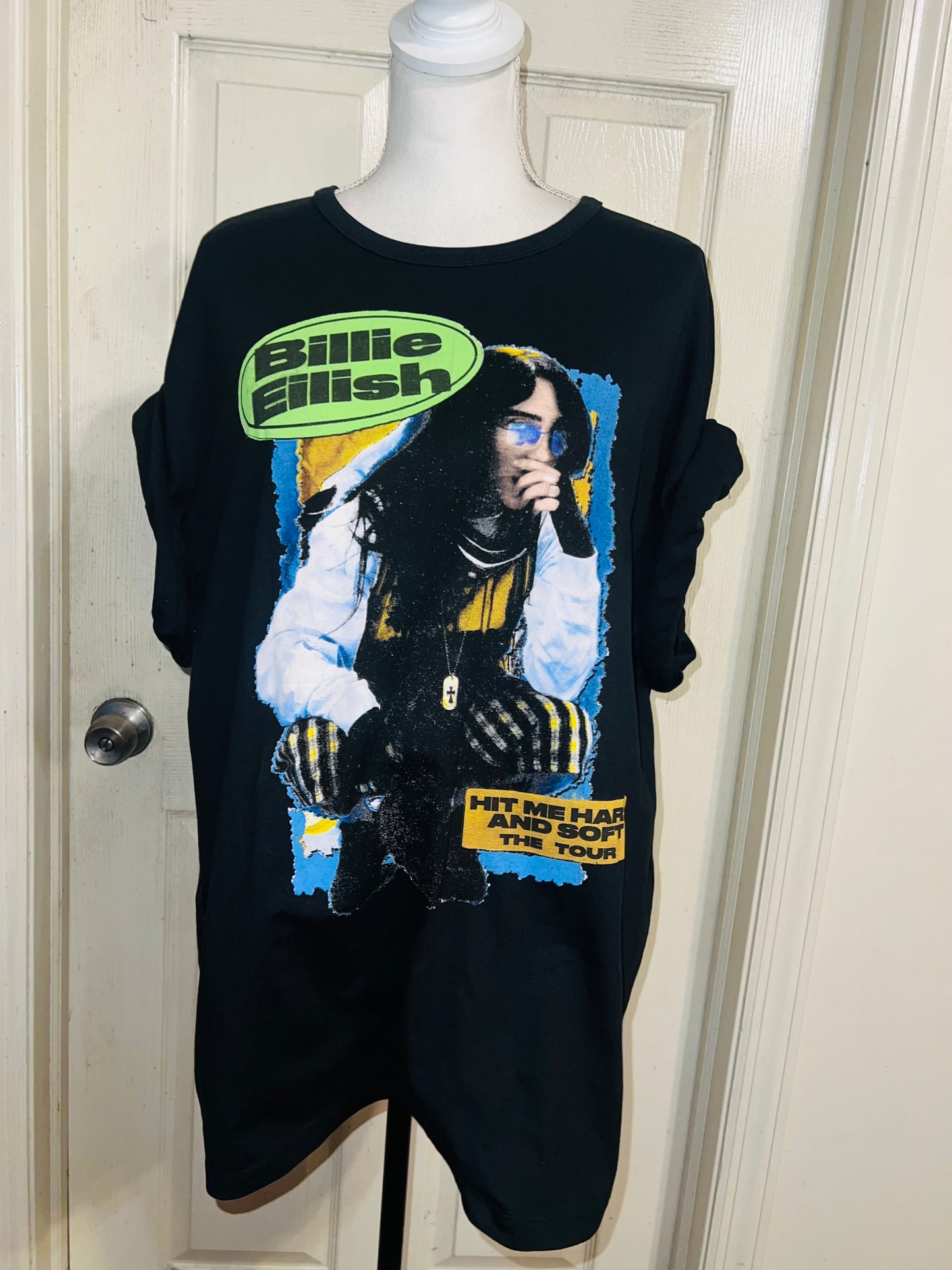 Billie Eilish Double Sided HMHAS Tour Distressed Tee