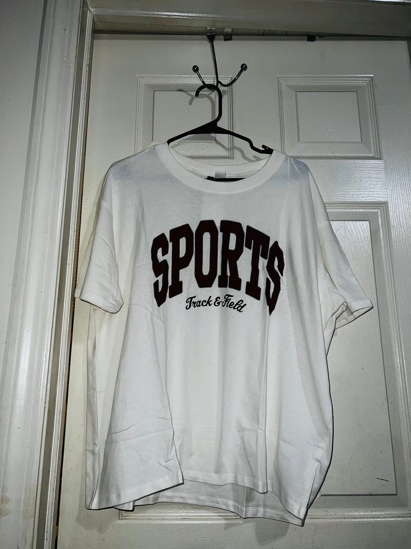 Sports Oversized Distressed Tee