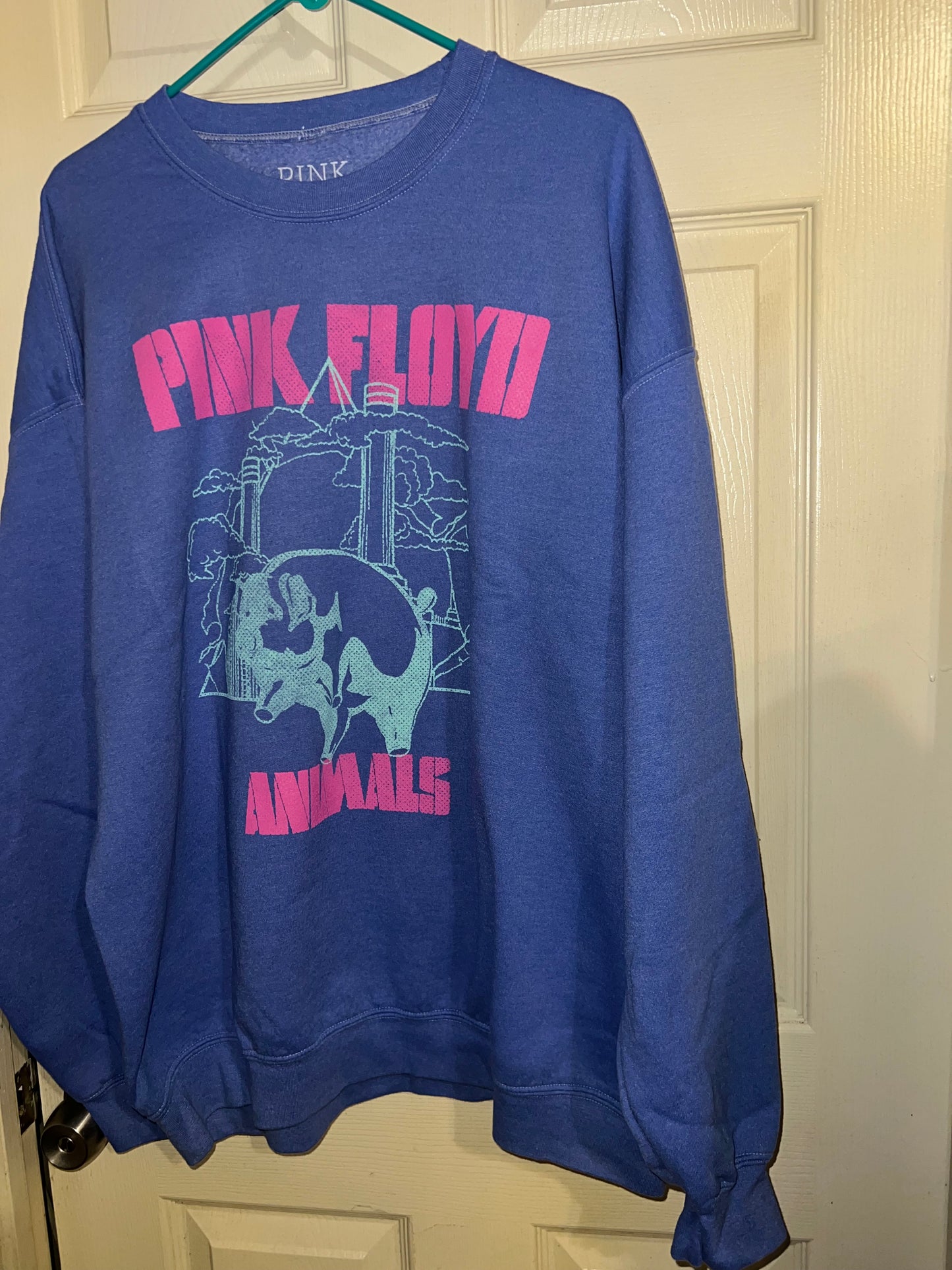 Pink Floyd Animals Oversized Distressed Sweatshirt