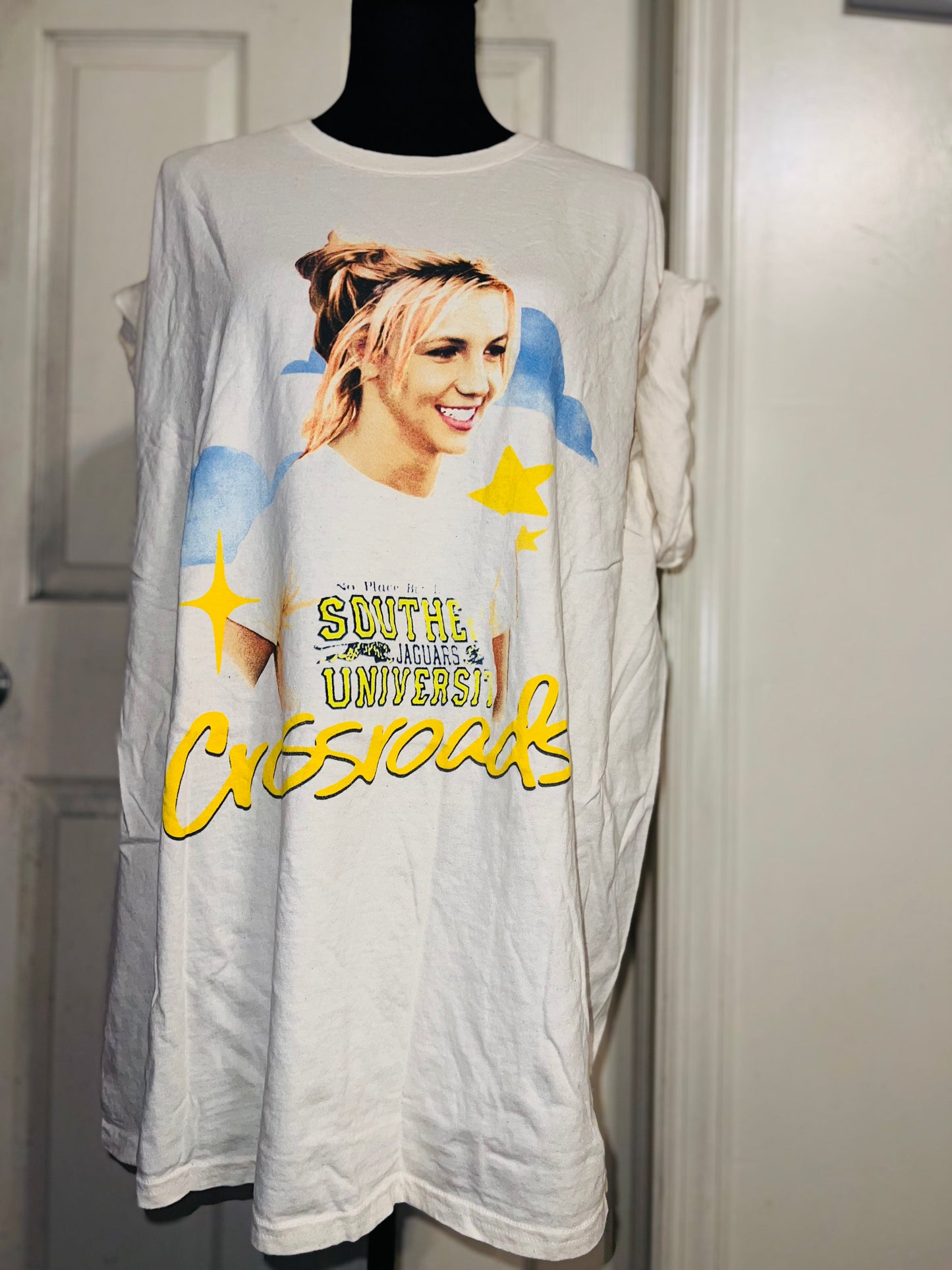 Crossroads Britney Oversized Distressed Tee