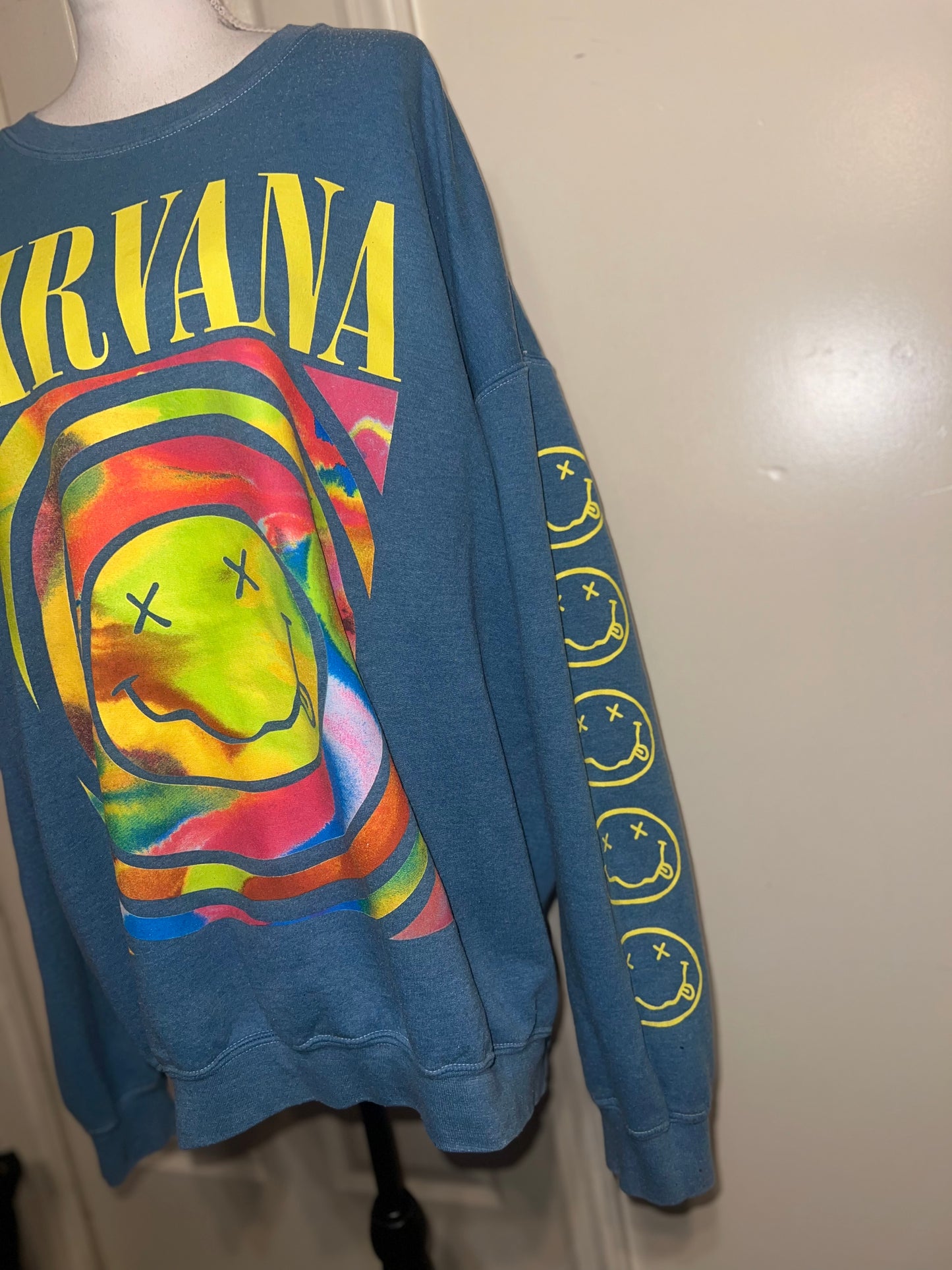 Nirvana Oversized Distressed Sweatshirt (Multi-Color Options)
