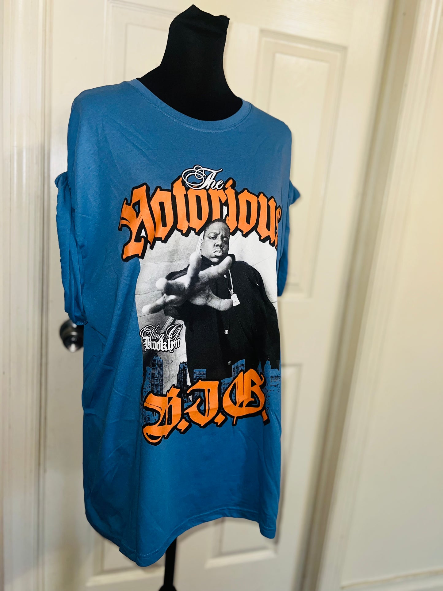 Notorious BIG Oversized Distressed Tee