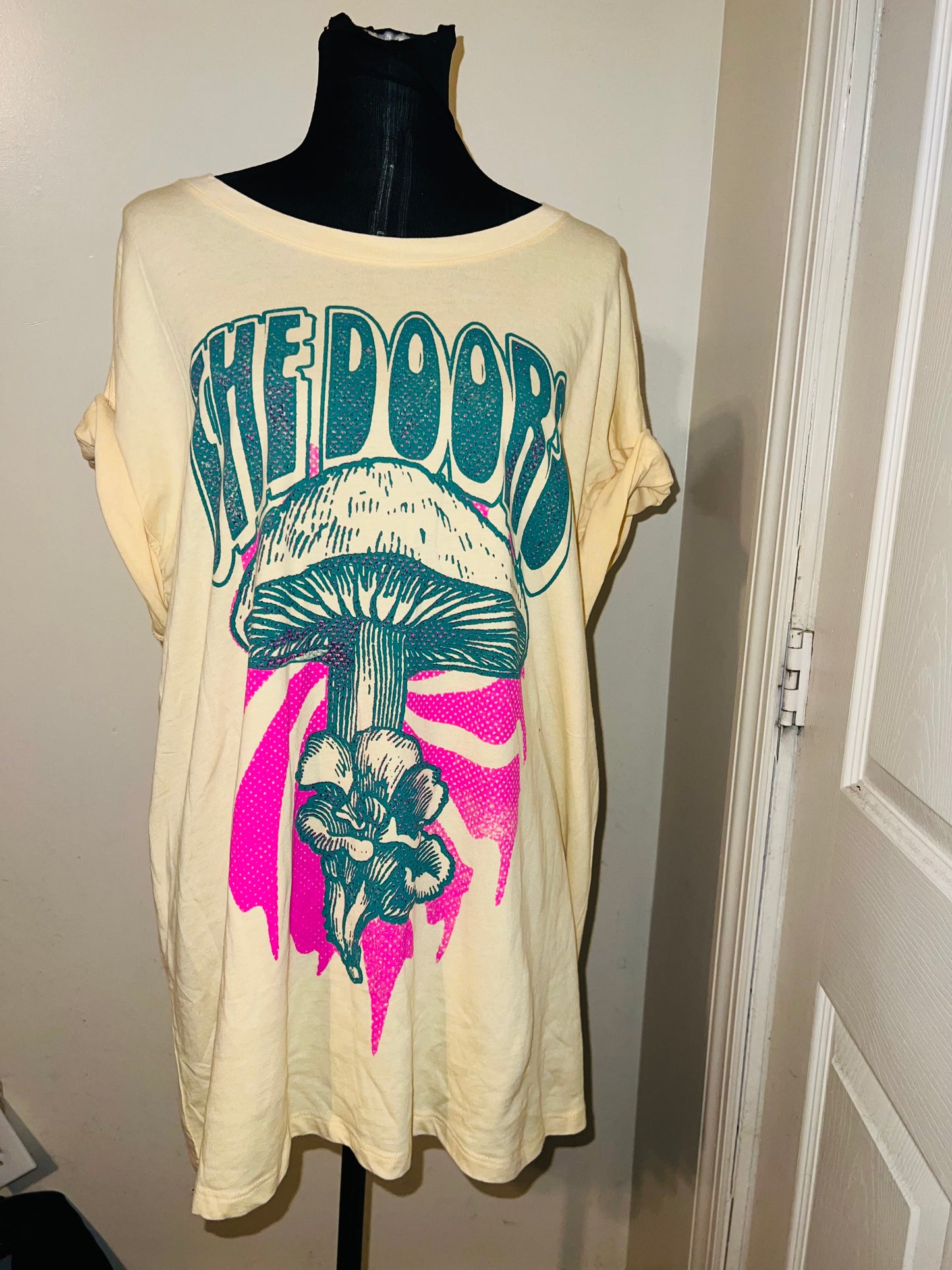 The Doors Double Sided Oversized Distressed Tee