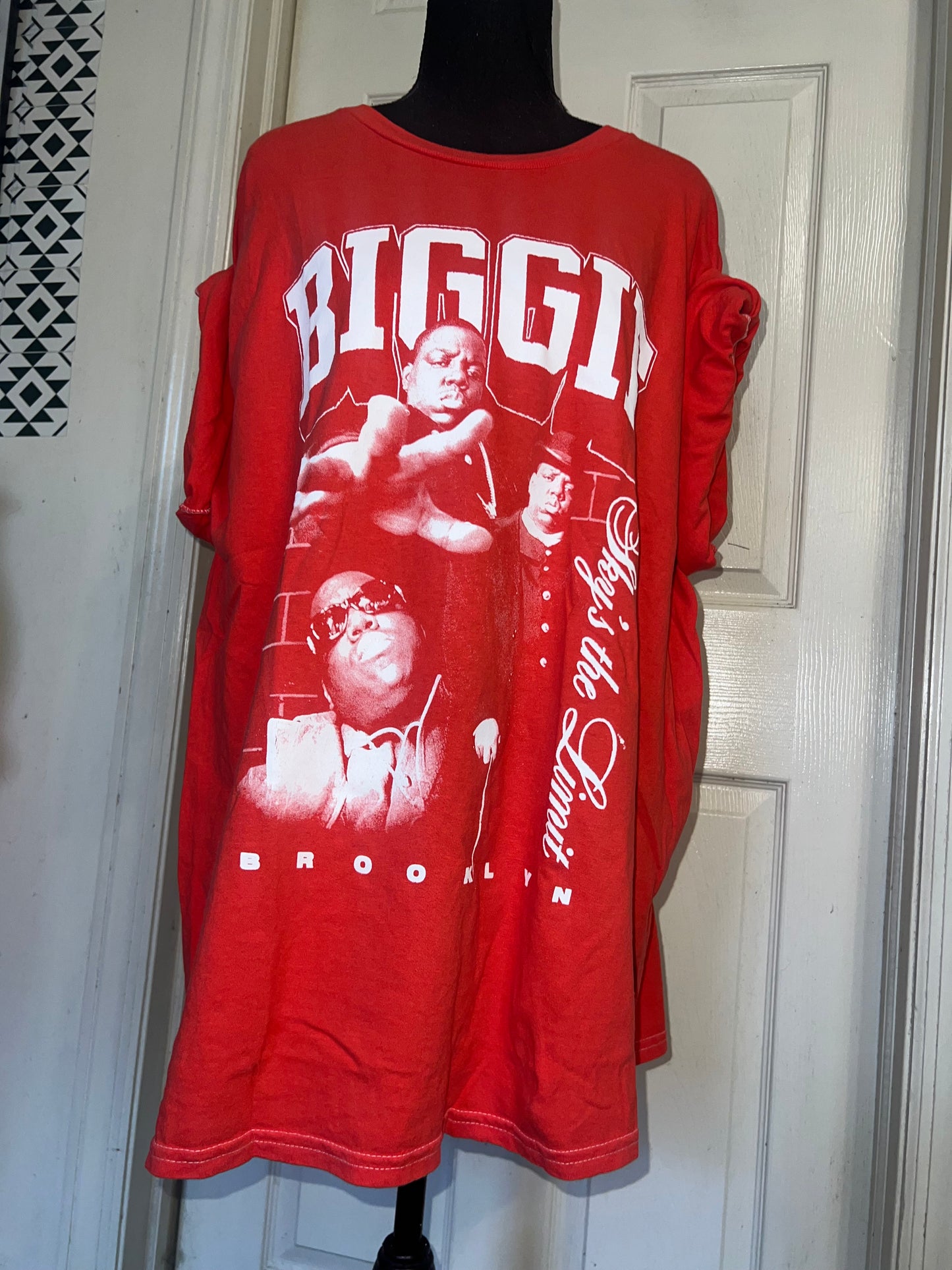 Biggie Smalls Oversized Distressed Tee