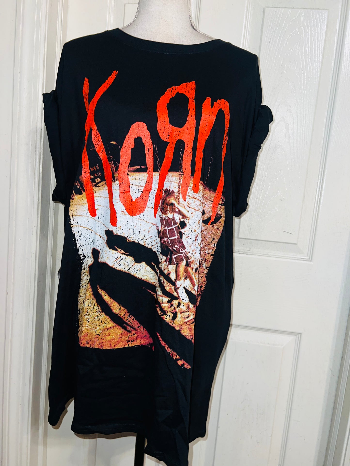 Korn Oversized Distressed Tee