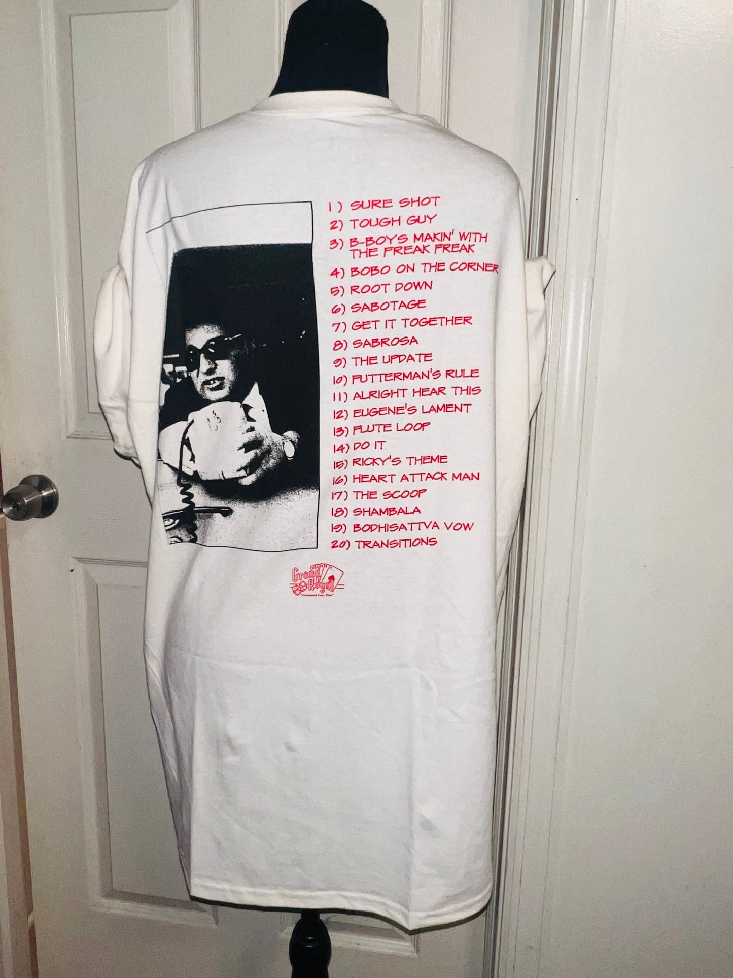 Beastie Boys Double Sided Oversized Distressed Tee