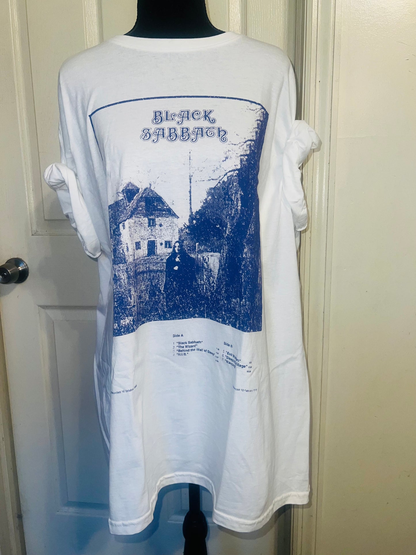 Black Sabbath Oversized Distressed Tee