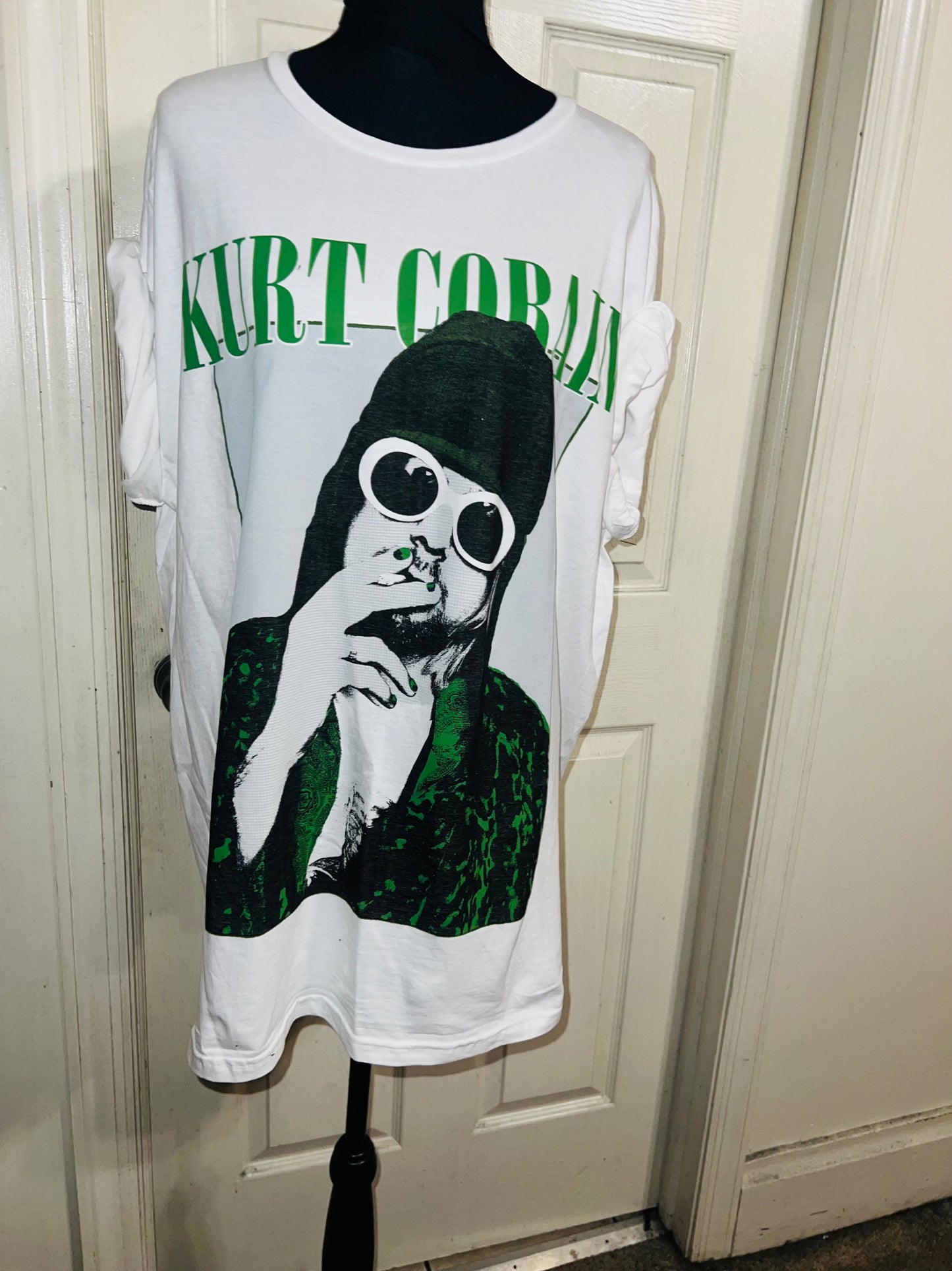 Kurt Cobain Oversized Distressed Tee