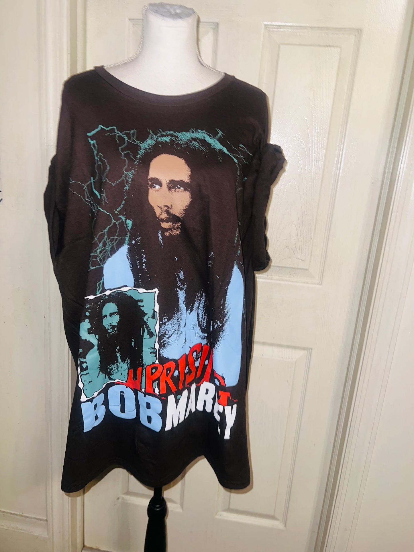 Bob Marley Oversized Distressed Tee