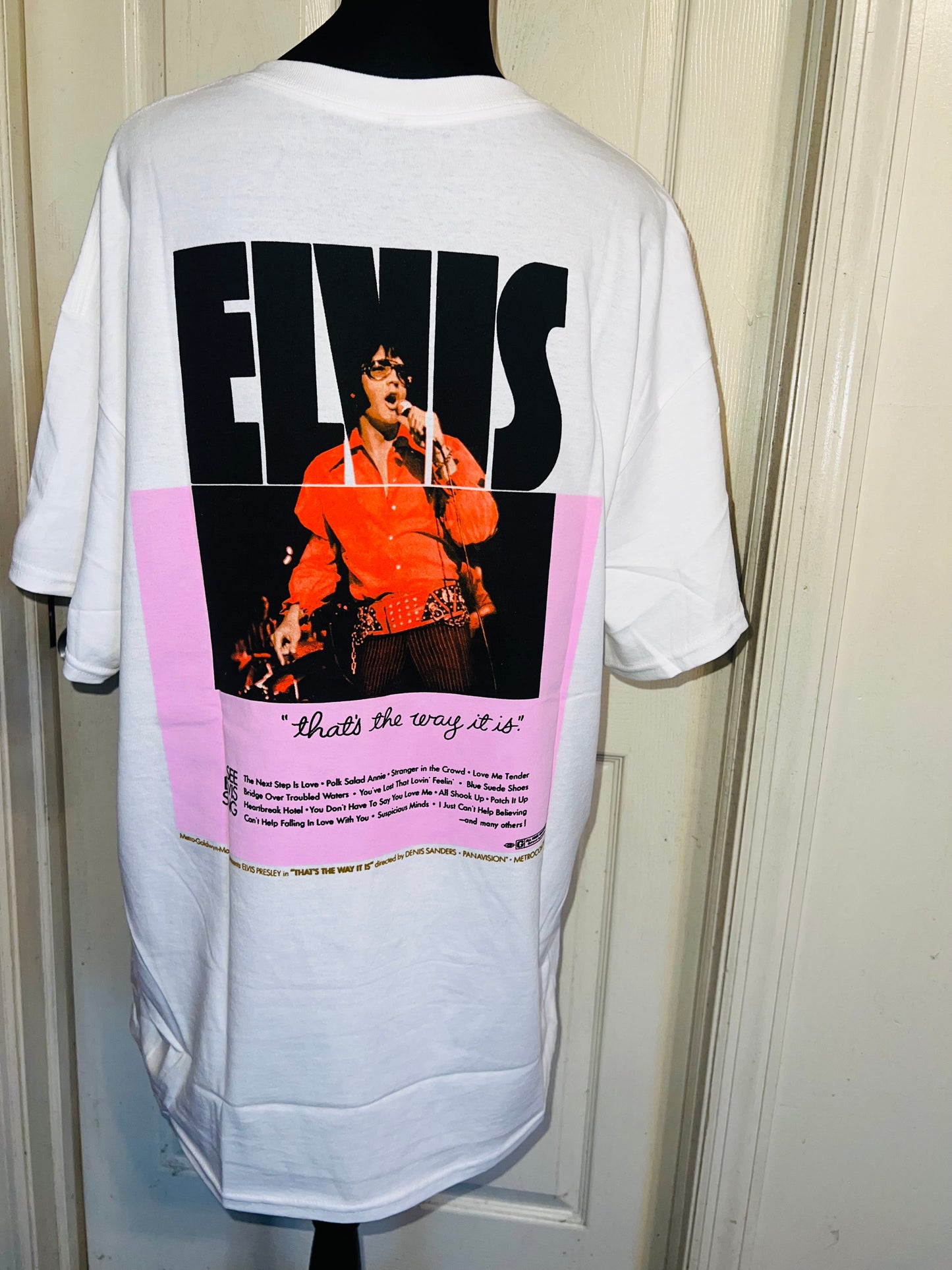 Elvis Double Sided Oversized Distressed Tee