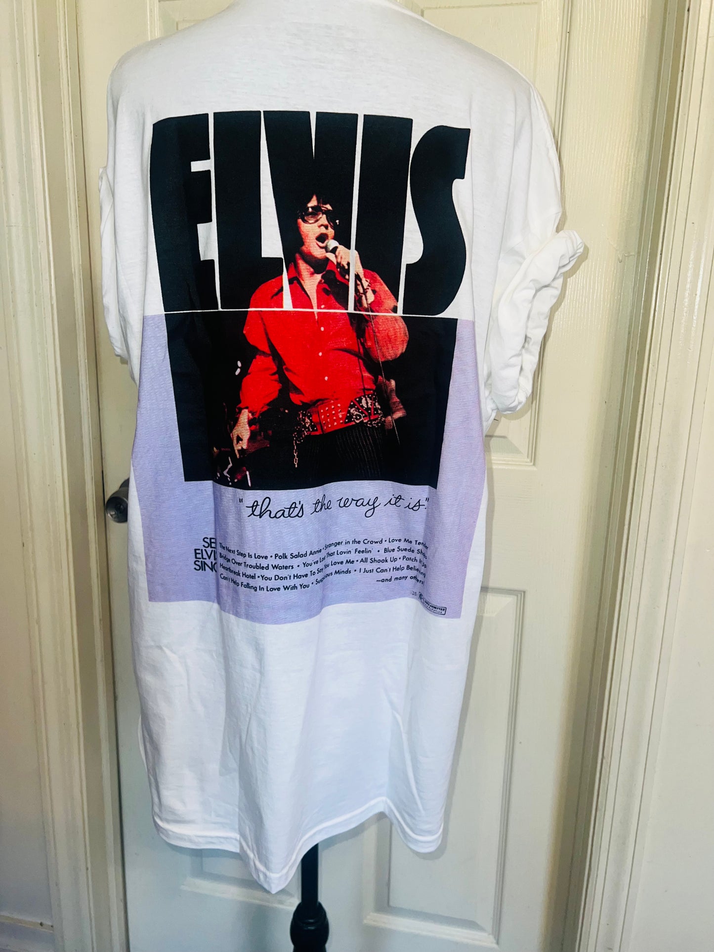 Elvis Double Sided Oversized Distressed Tee