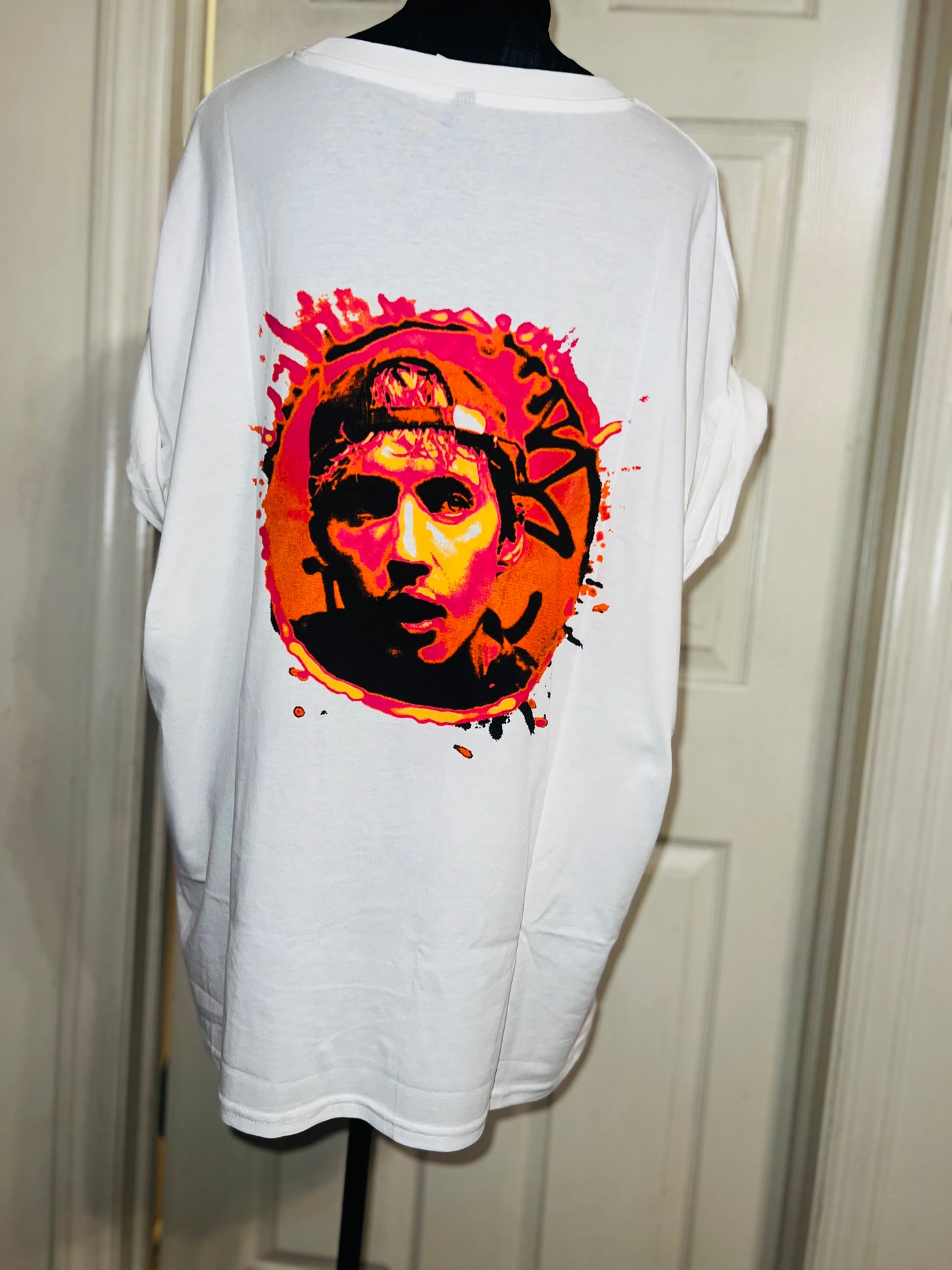 Rush Double Sided Oversized Distressed Tee