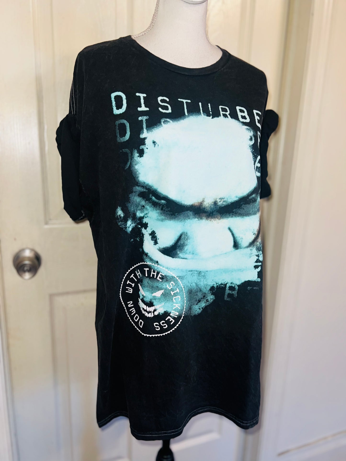 Disturbed Oversized Distressed Tee