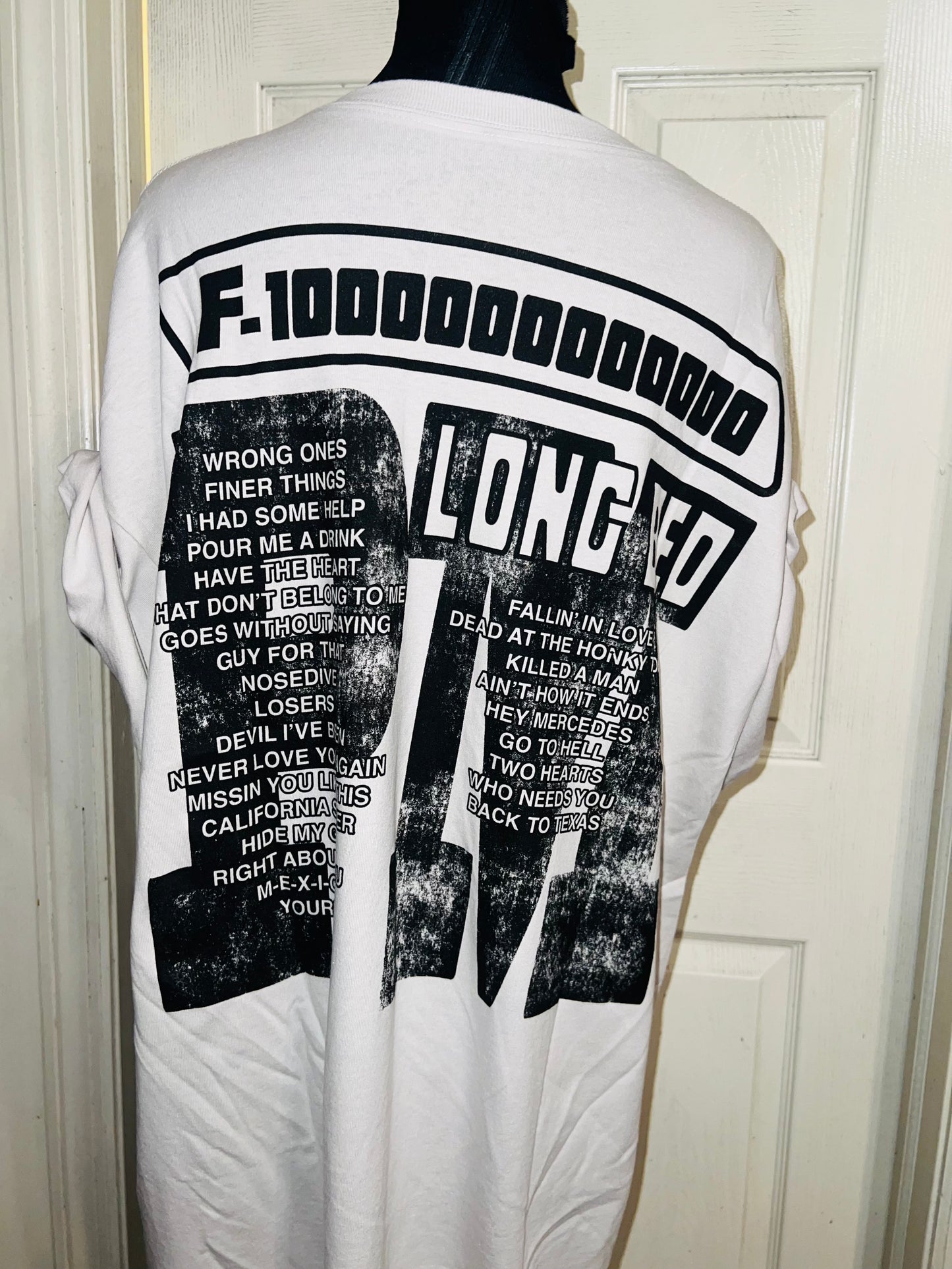 Post Malone Double Sided Oversized Distressed Tee