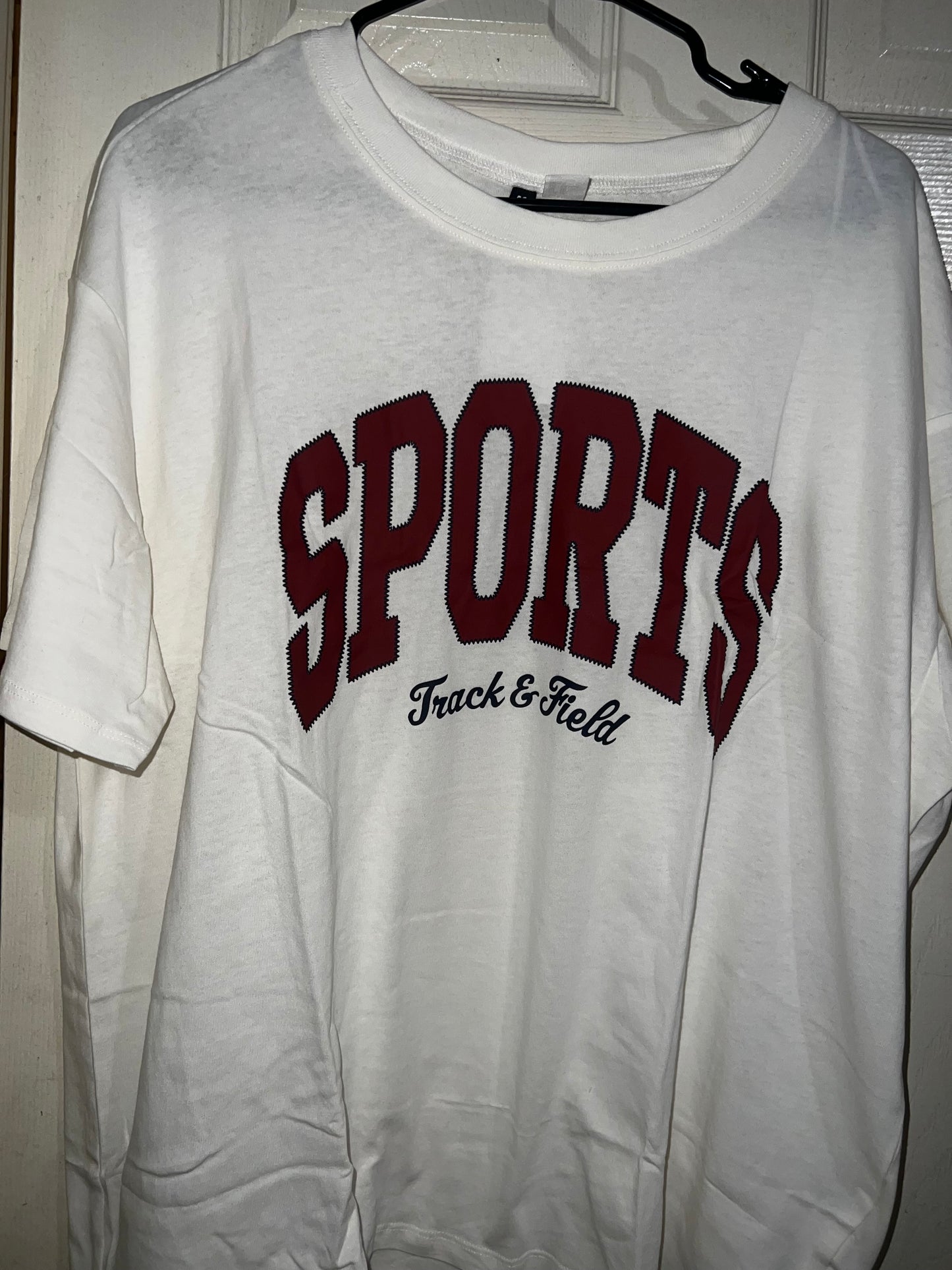 Sports Oversized Distressed Tee