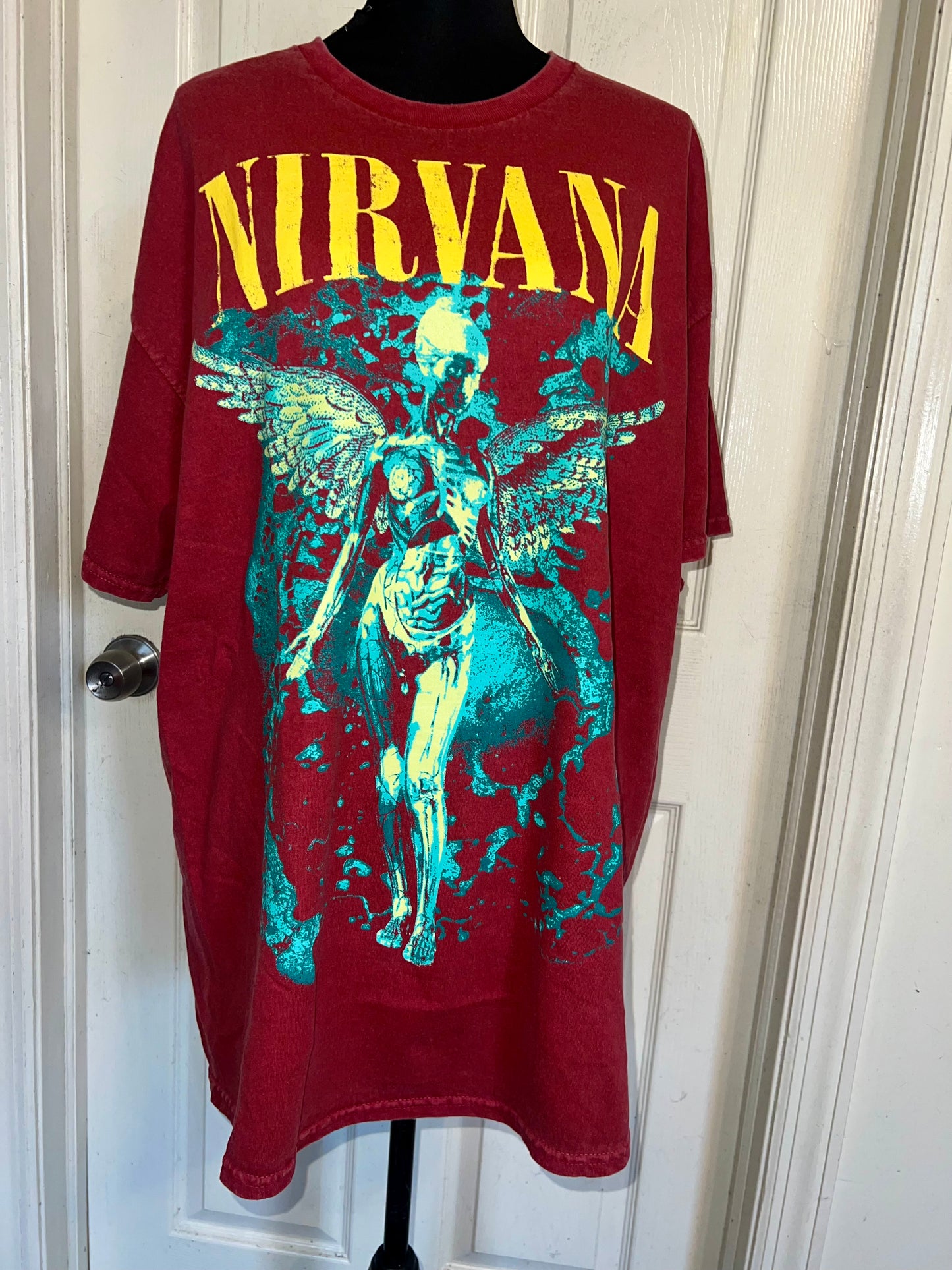 Nirvana Oversized Distressed Tee