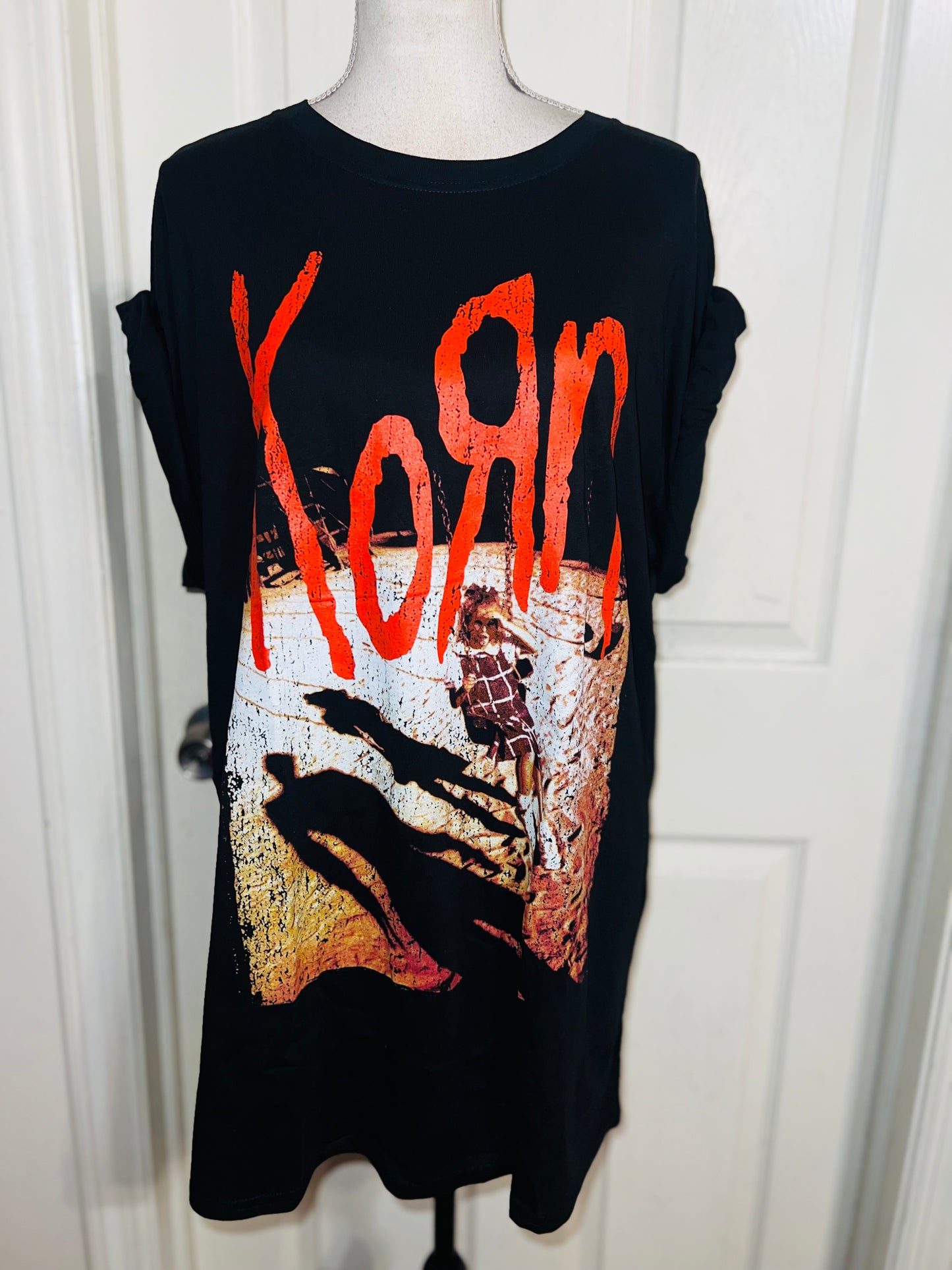 Korn Oversized Distressed Tee