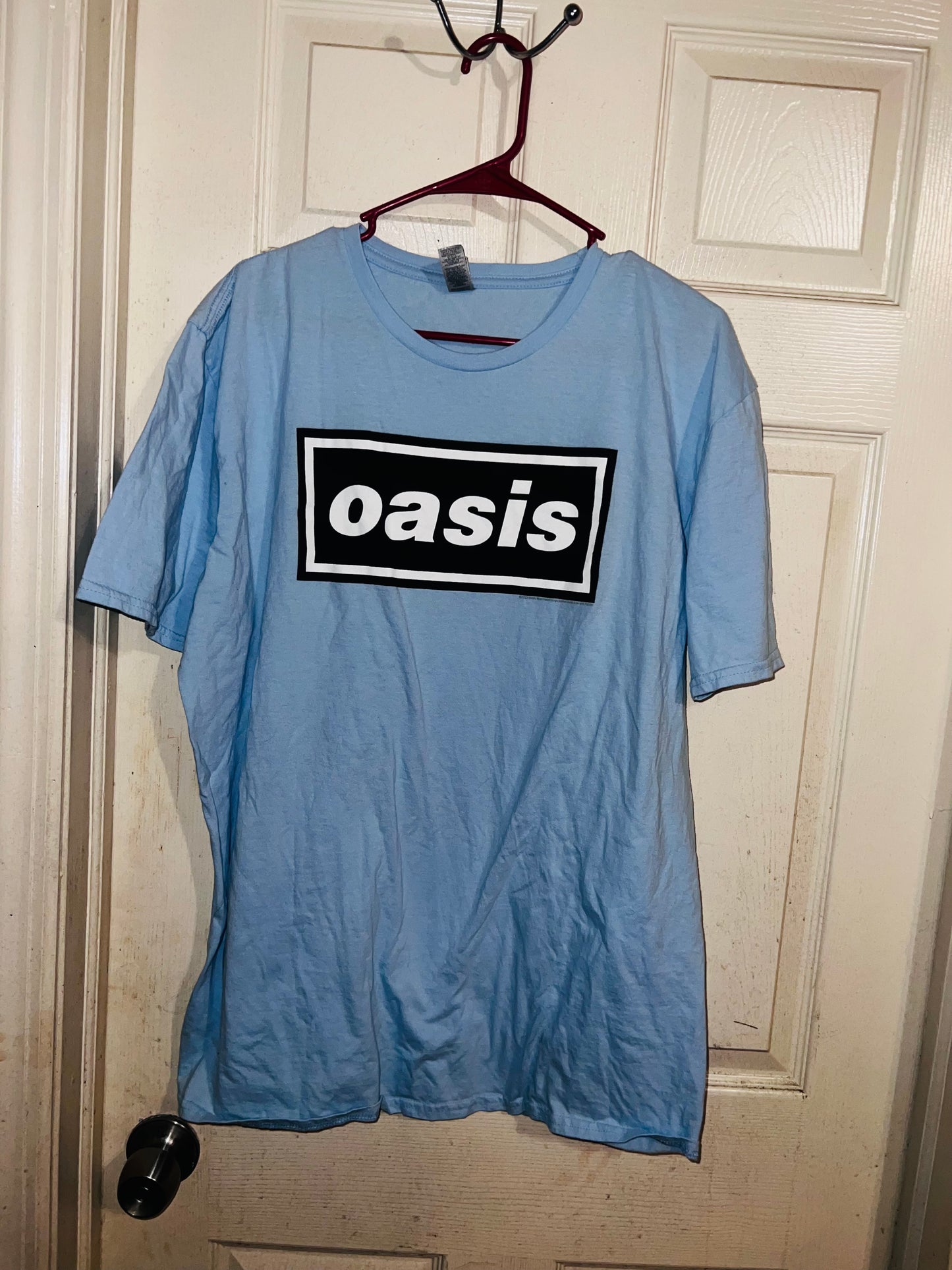 Oasis Vintage Oversized Distressed Tee