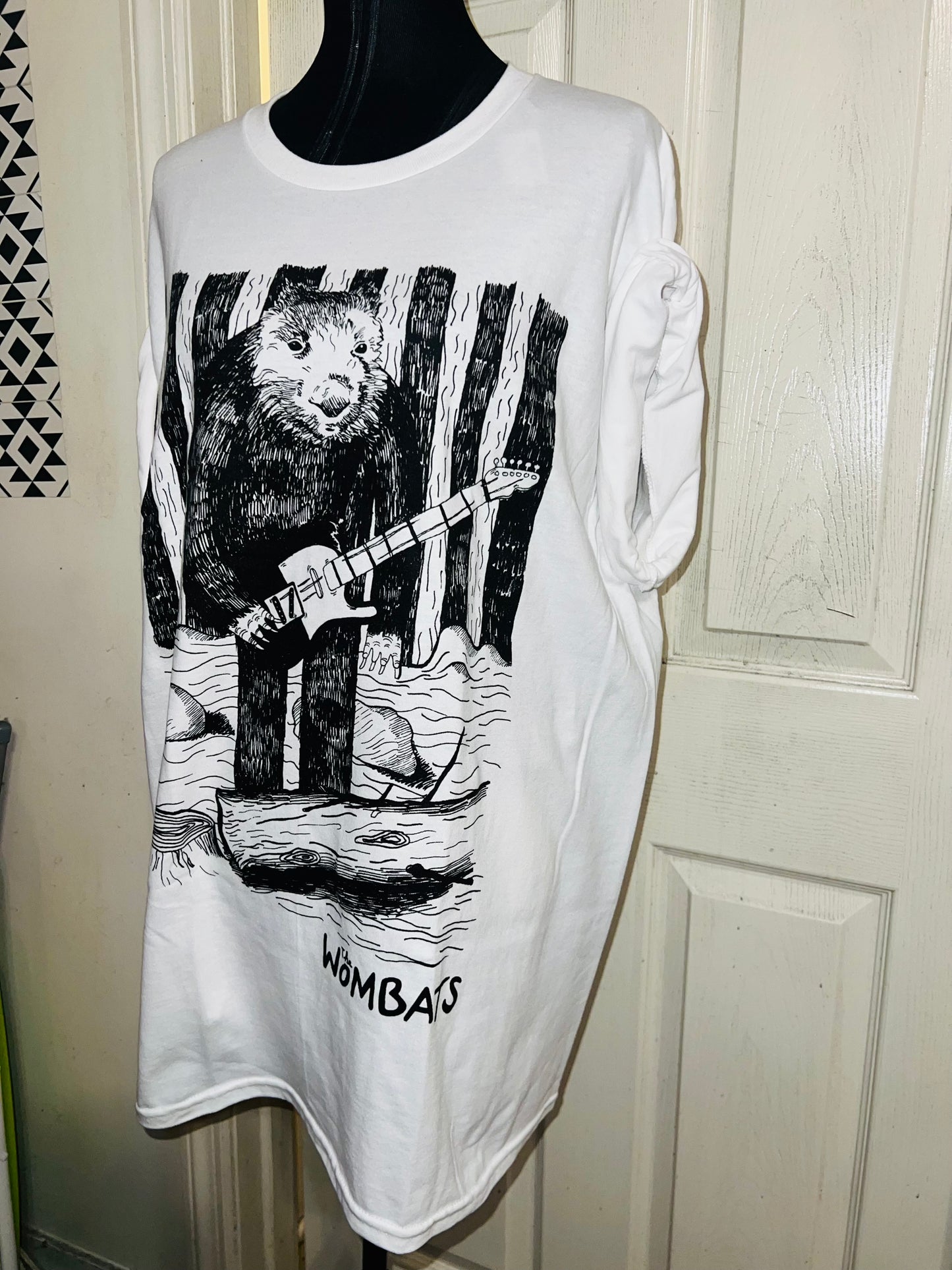 The Wombats Oversized Distressed Tee