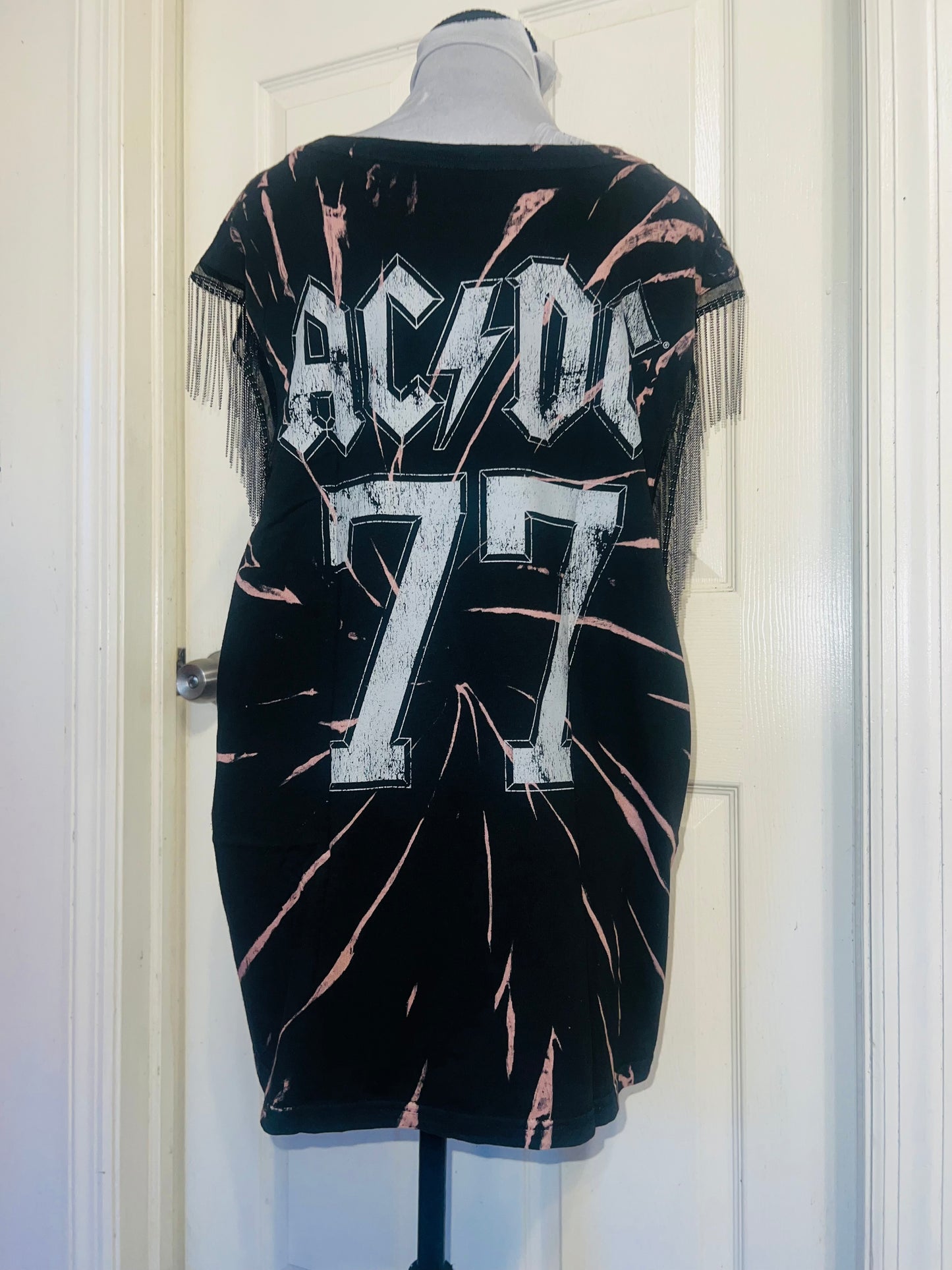 MAC/DC Double Sided Muscle Tee with Metal Fringe