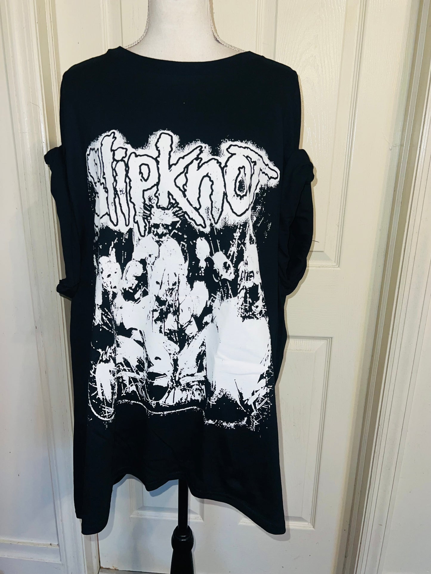 Slipknot Double Sided Oversized Distressed Tee
