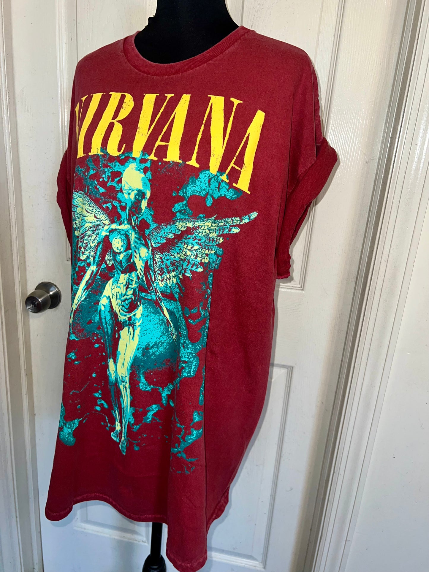 Nirvana Oversized Distressed Tee