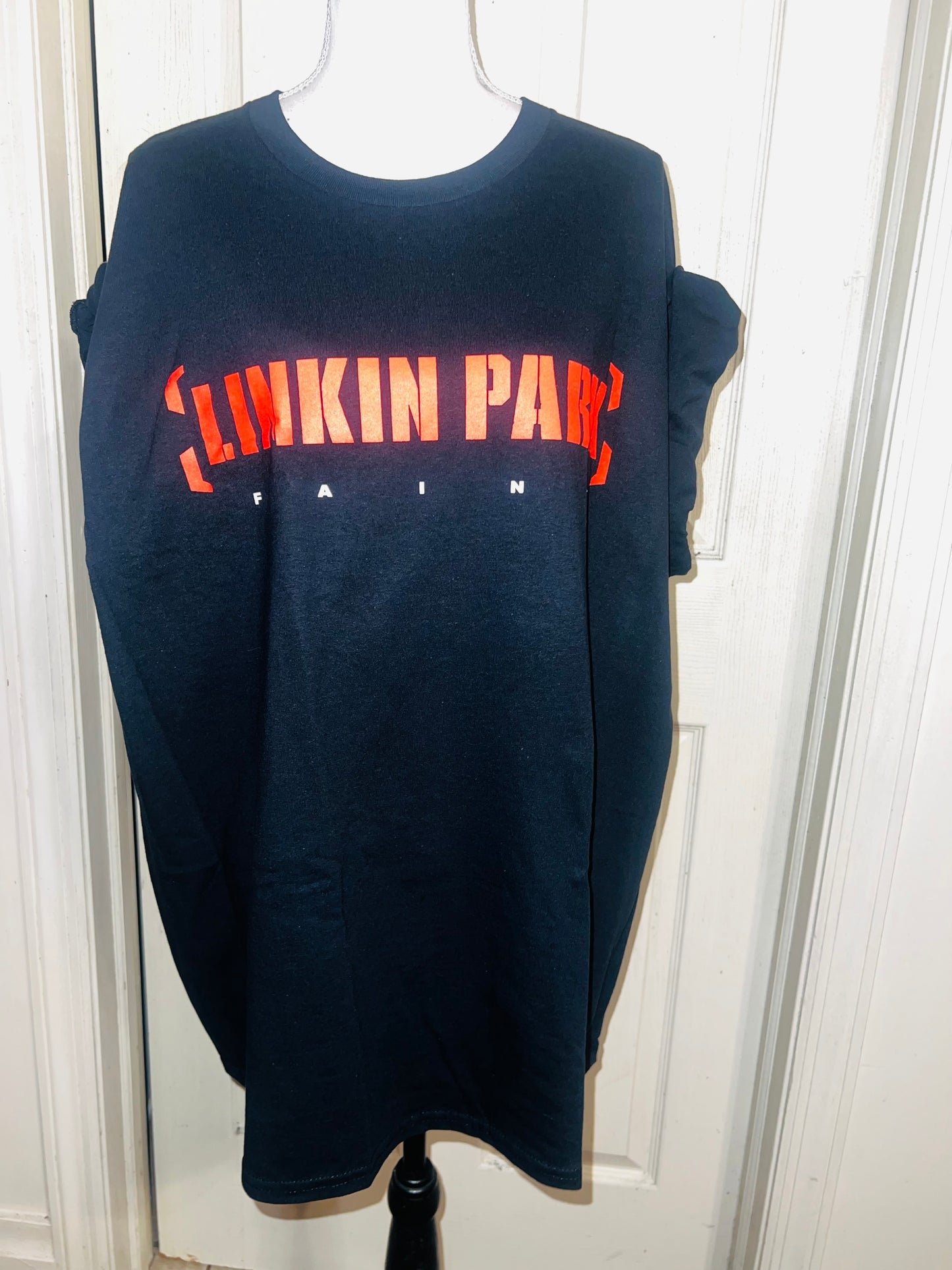 Linkin Park Double Sided Oversized Distressed Tee