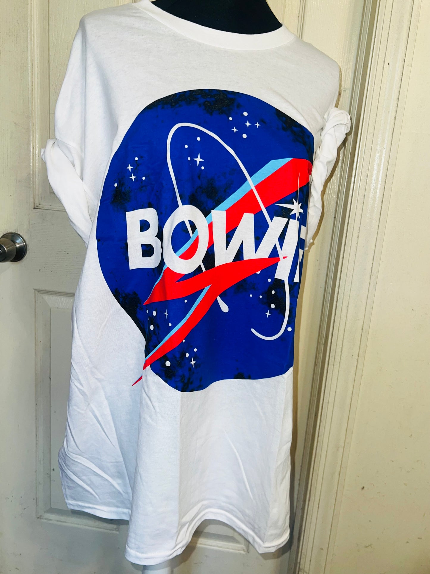 David Bowie Oversized Distressed Tee
