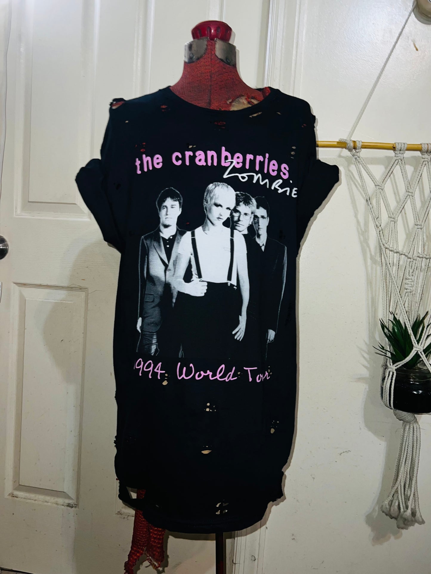 The Cranberries Oversized Distressed Tee