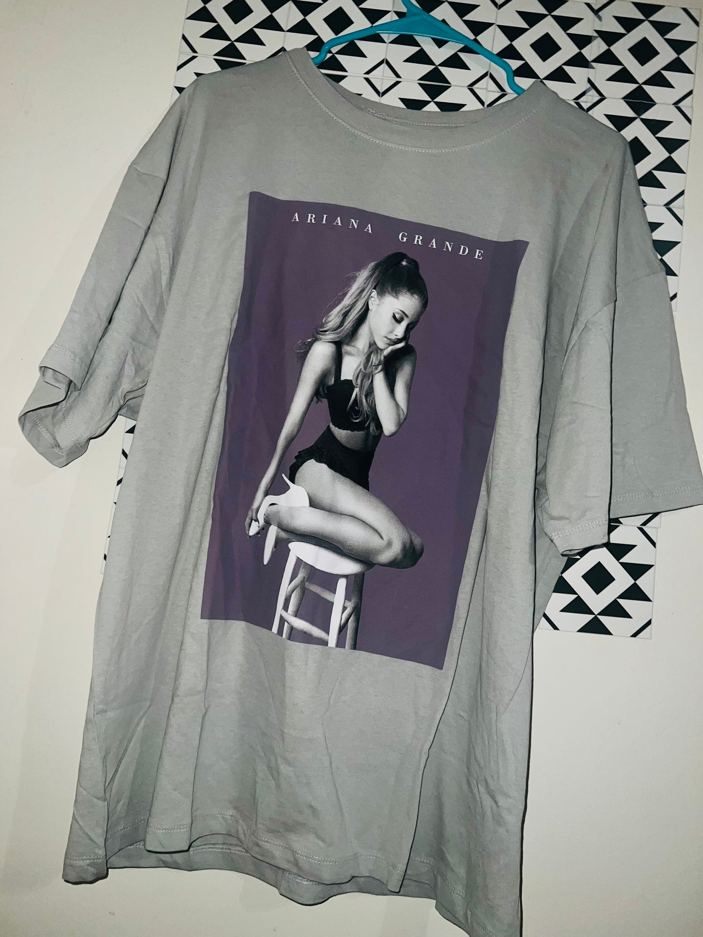 Ariana Grande Oversized Distressed Tee