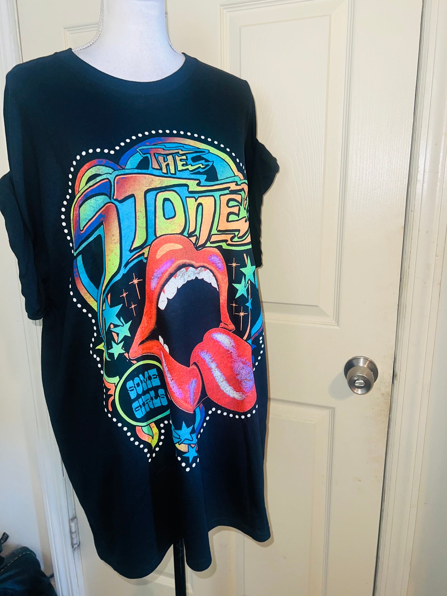 Rolling Stones Oversized Distressed Tee